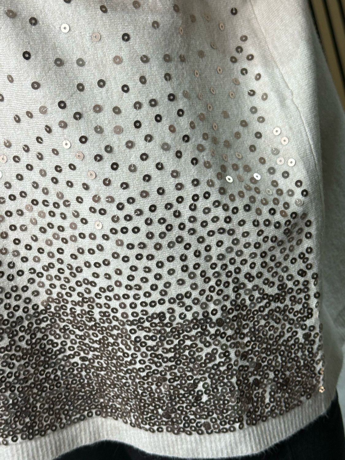 Sequin Knit Jumper - Cream