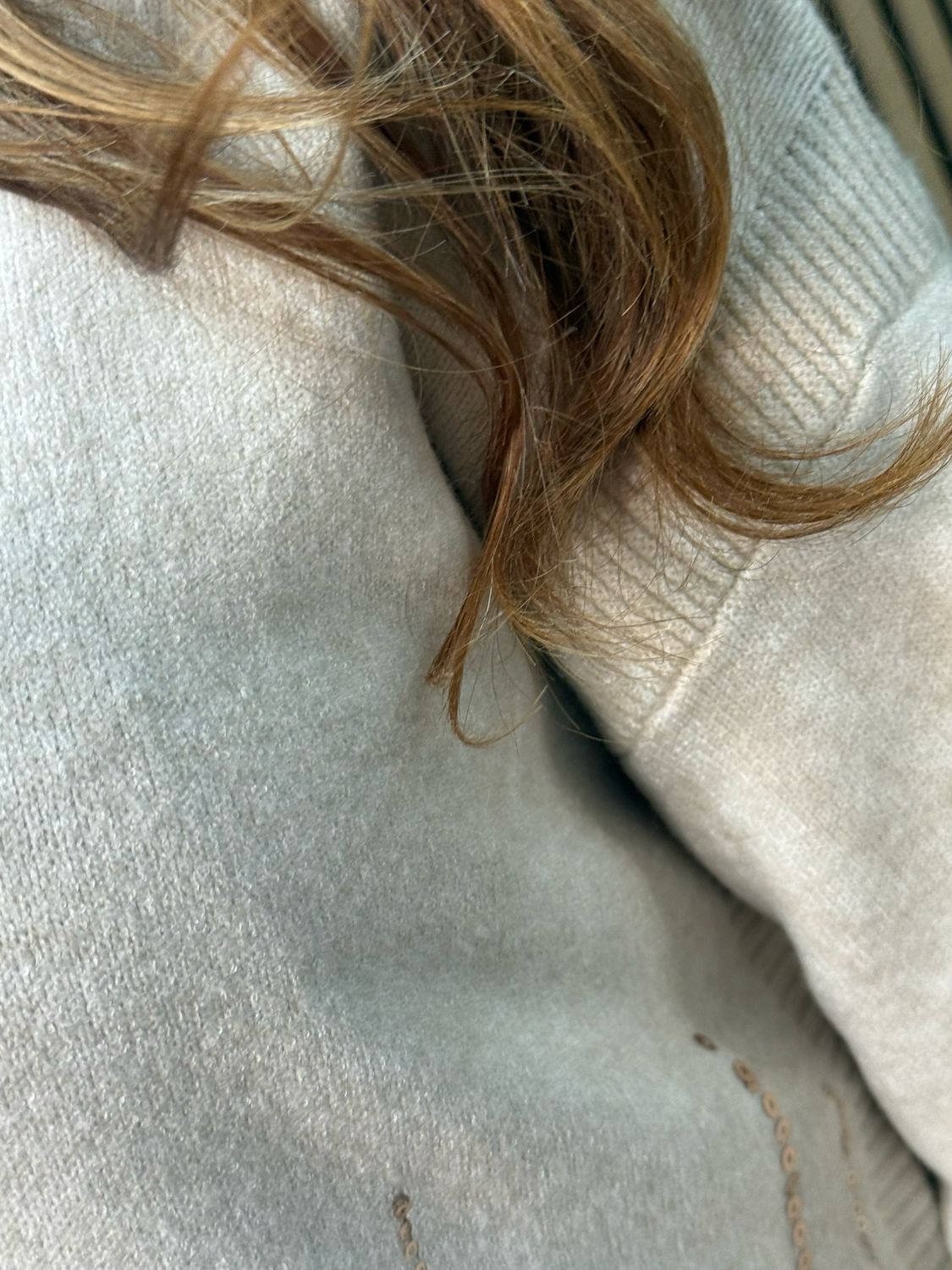 Sequin Detail Roll Neck Jumper - Cream