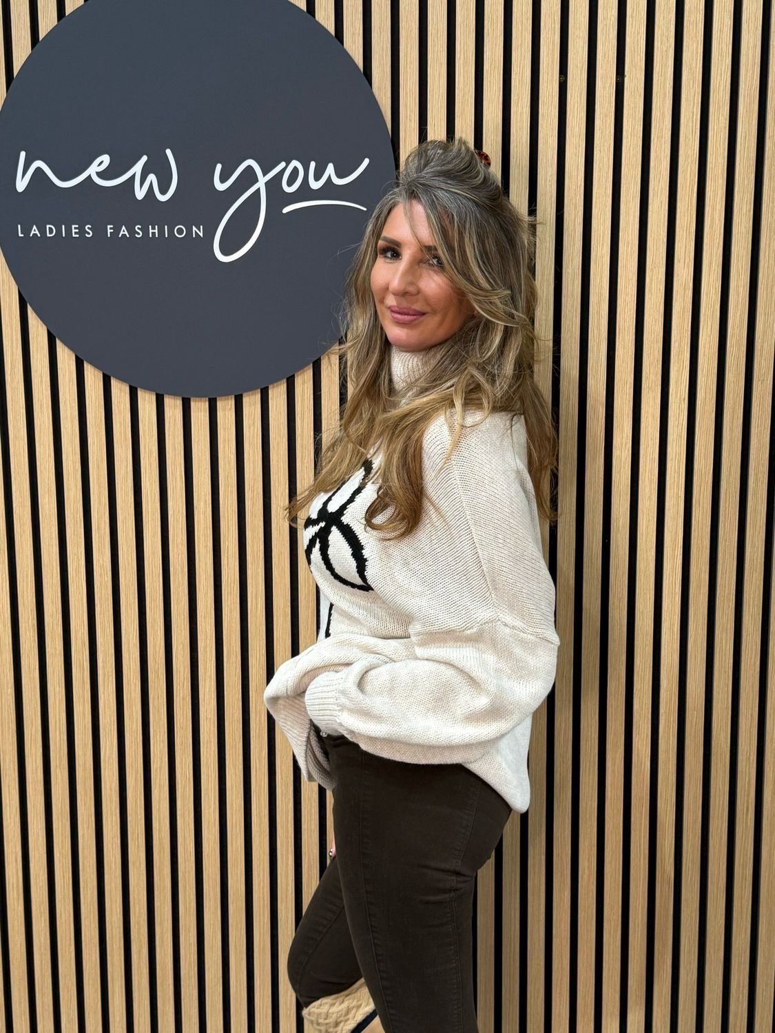 Bow Detail Roll Neck Jumper