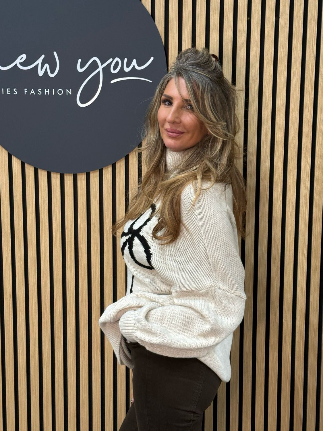 Bow Detail Roll Neck Jumper