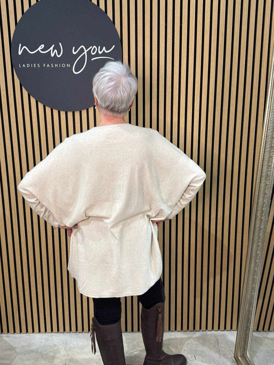 Relaxed Soft Knit Jumper - Cream