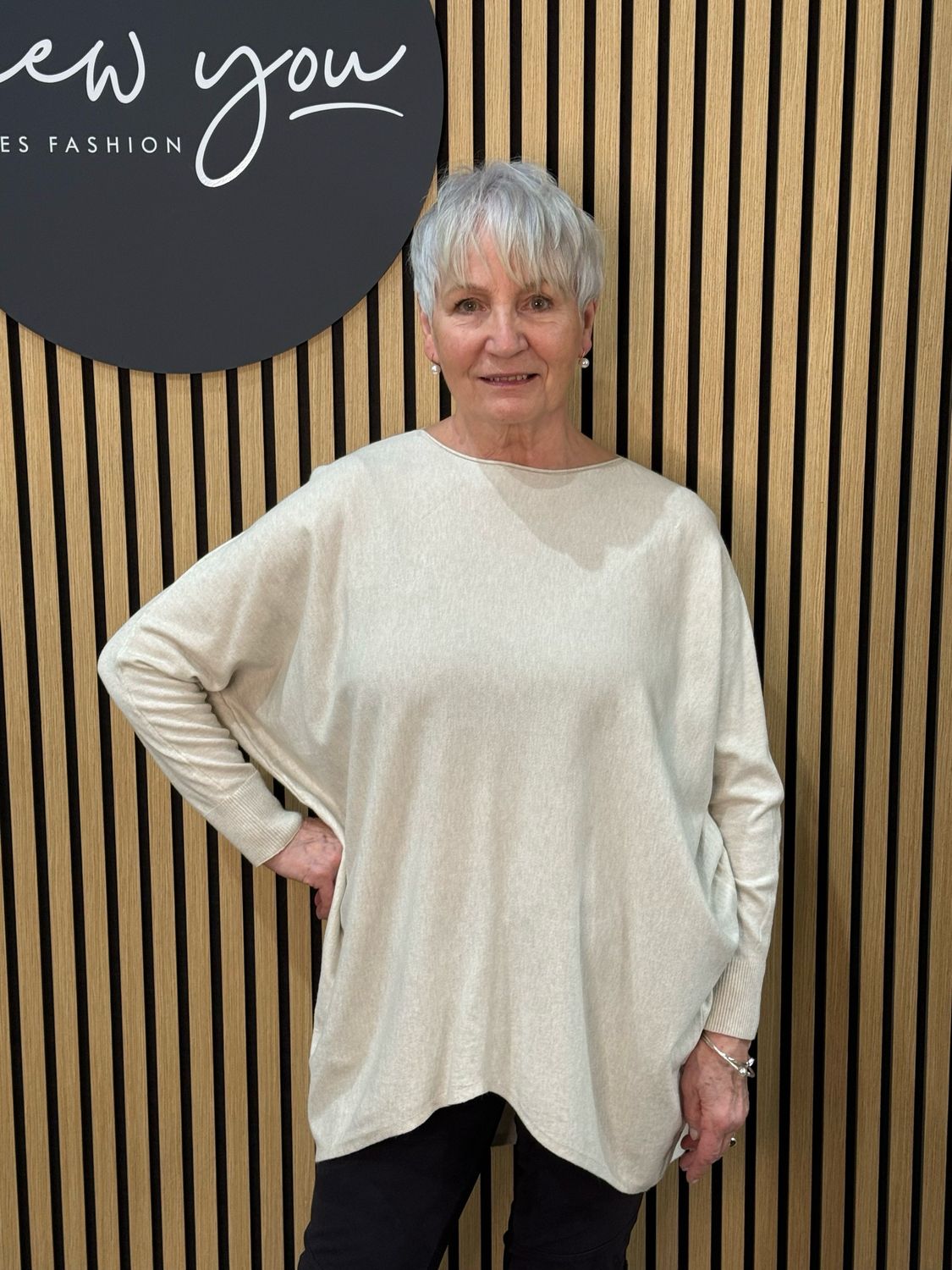 Relaxed Soft Knit Jumper - Cream