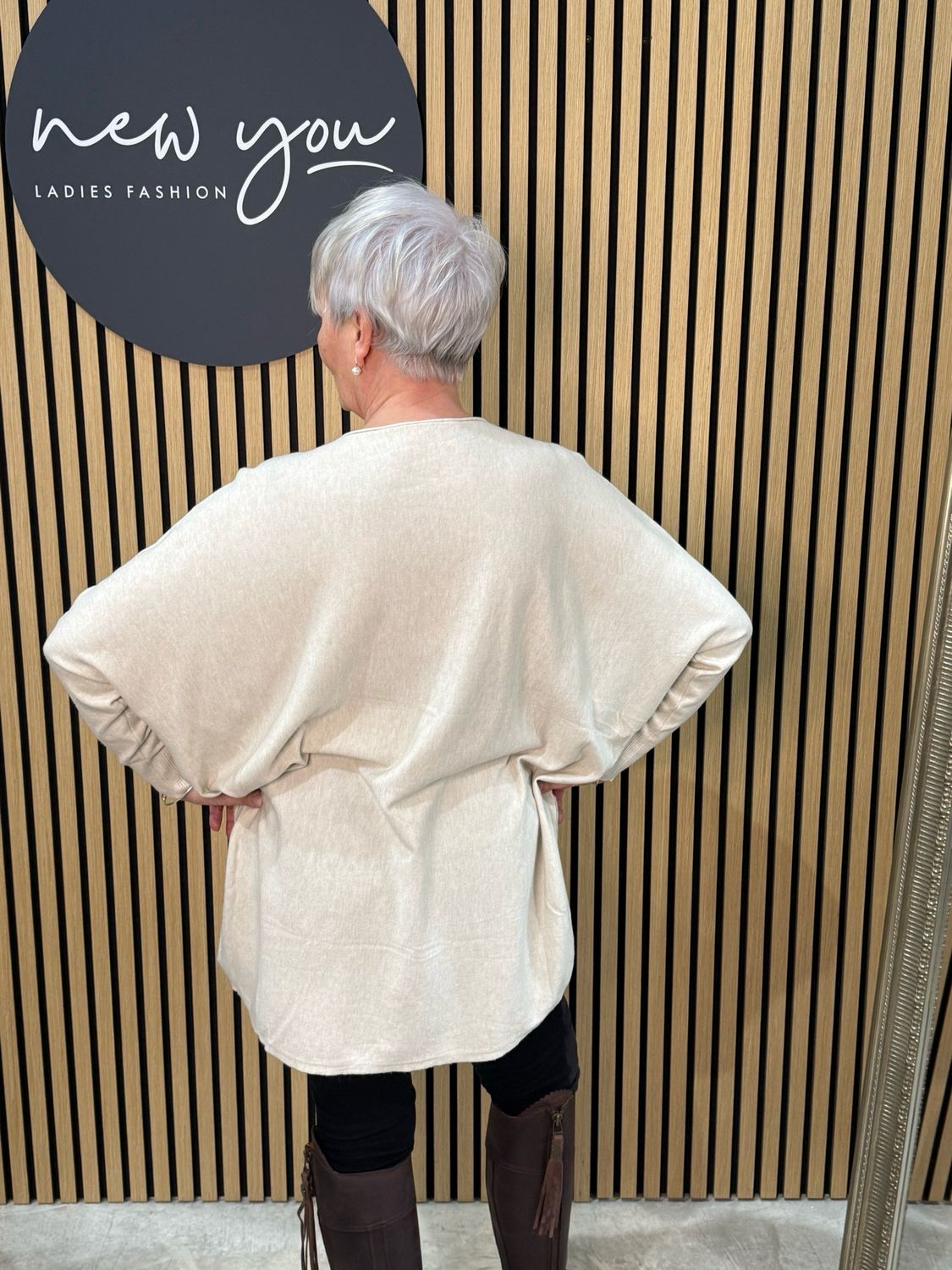 Relaxed Soft Knit Jumper - Cream