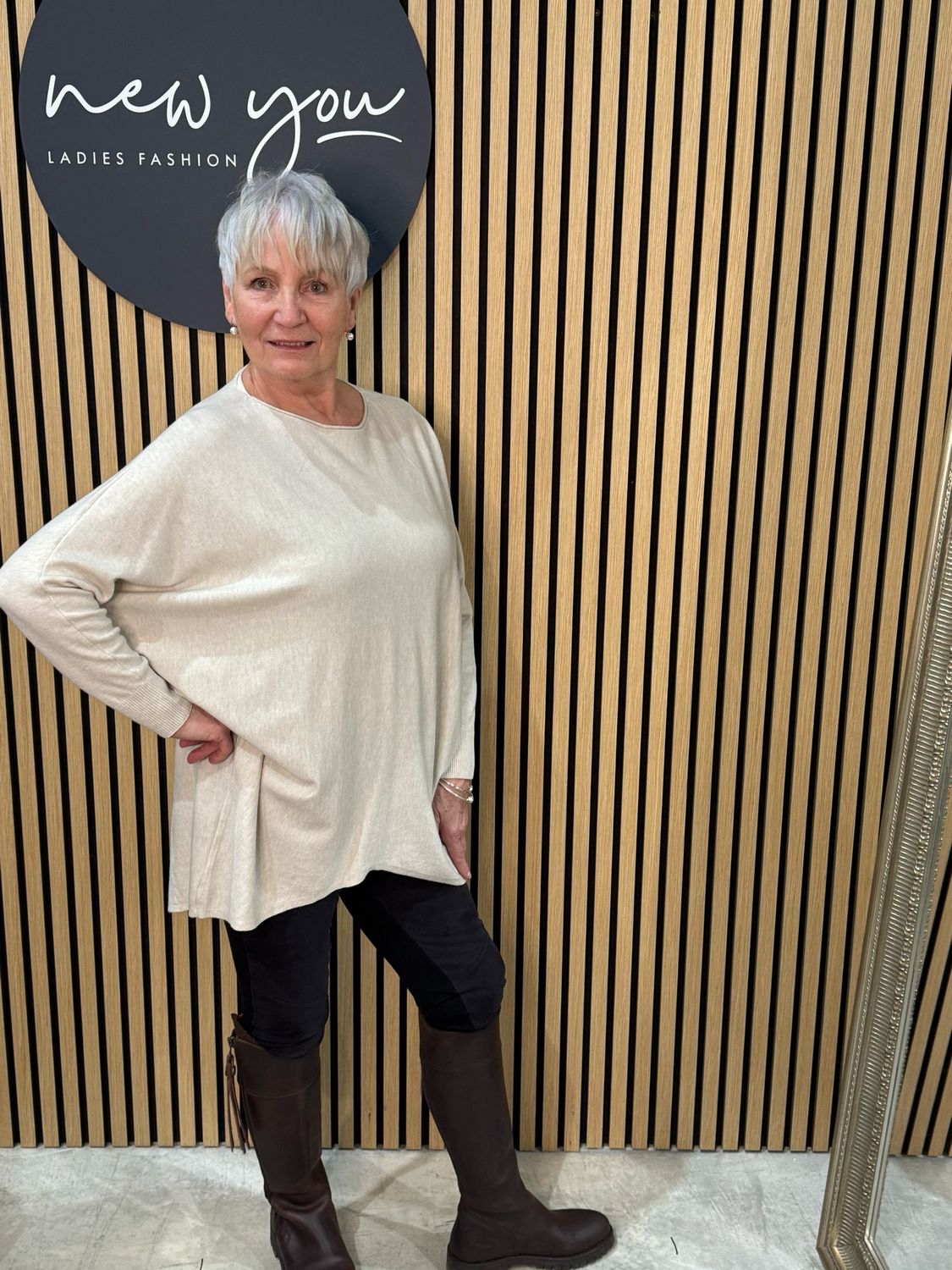 Relaxed Soft Knit Jumper - Cream