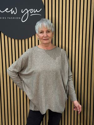 Relaxed Soft Knit Jumper - Oatmeal