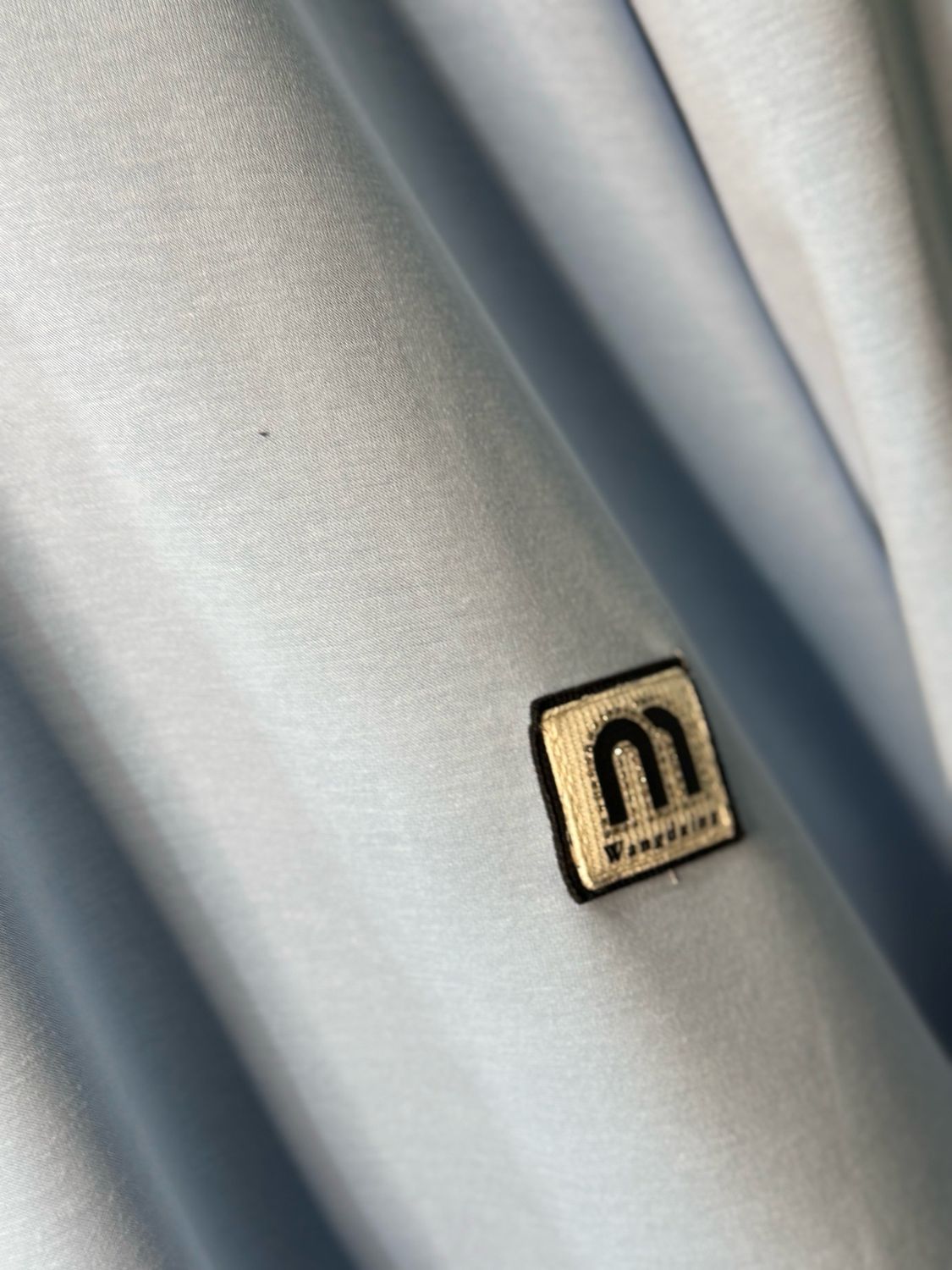 Relaxed Hooded Jumper With Contrast Hem- Baby Blue