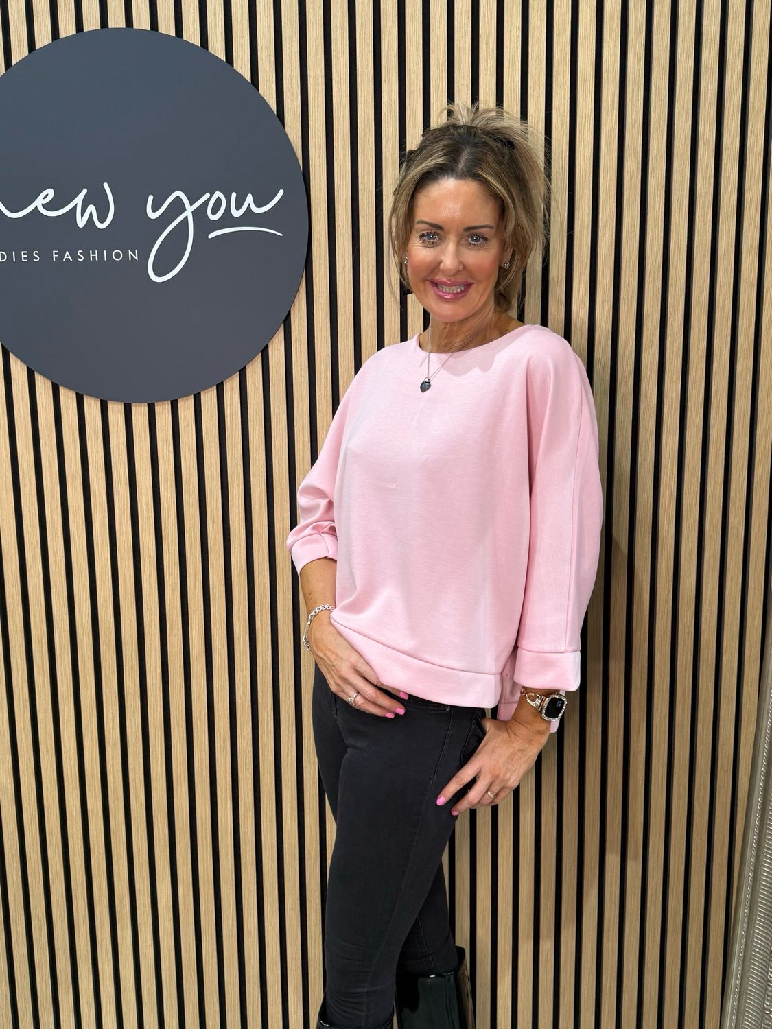 Soft Touch Batwing Jumper - Pink