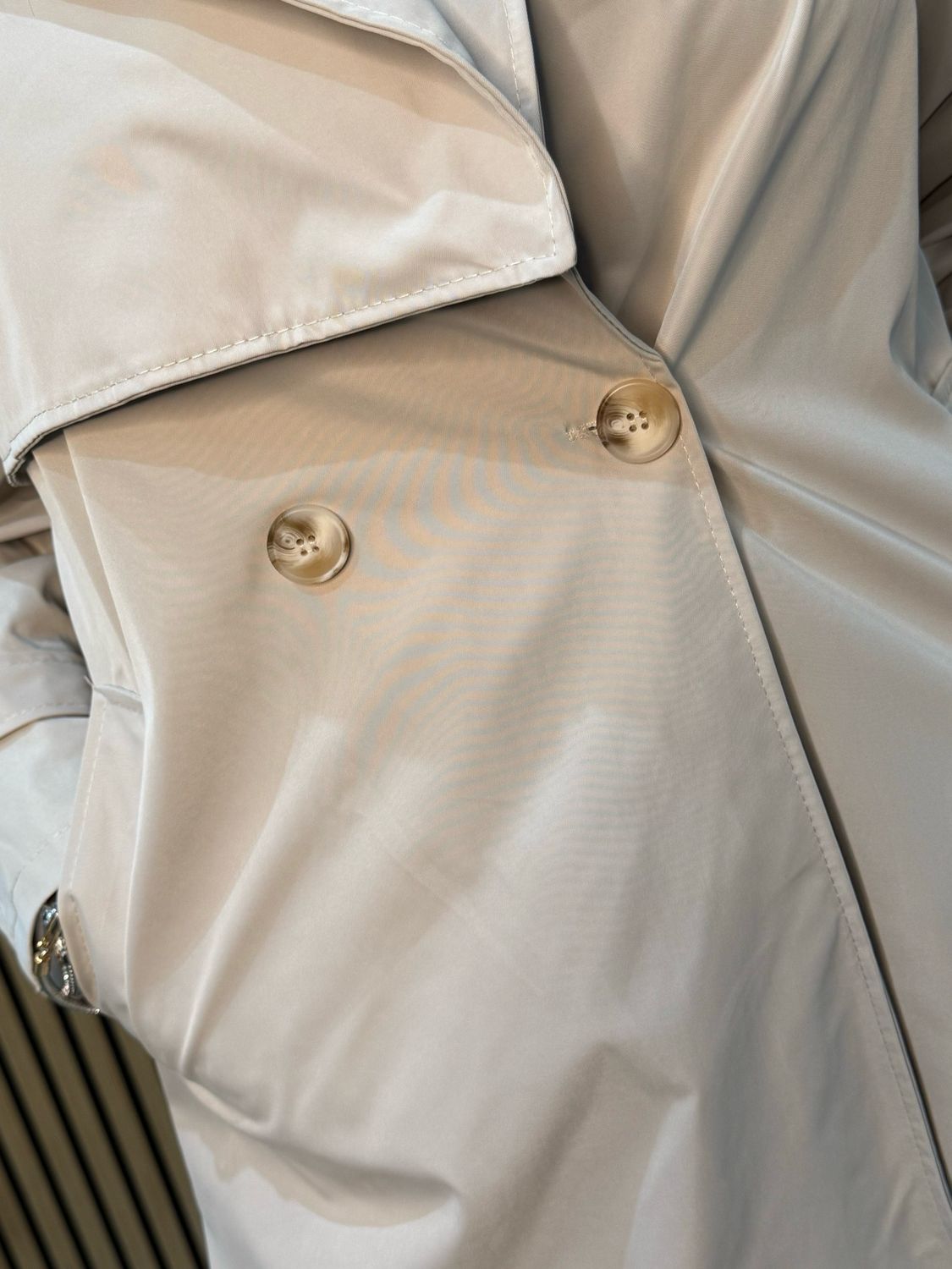 Lightweight Belted Coat - Beige