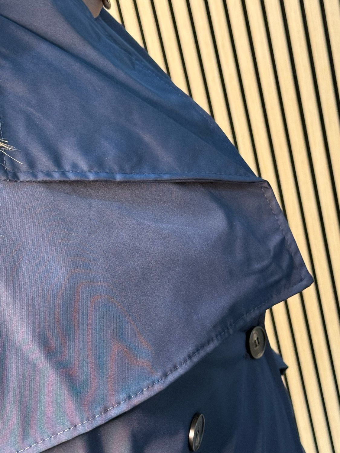 Lightweight Belted Coat - Navy