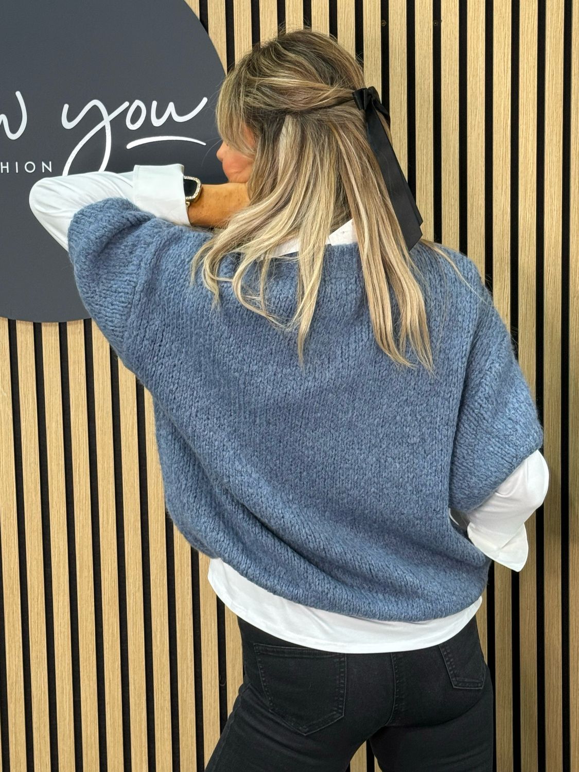 Chunky Knit Jumper - Denim