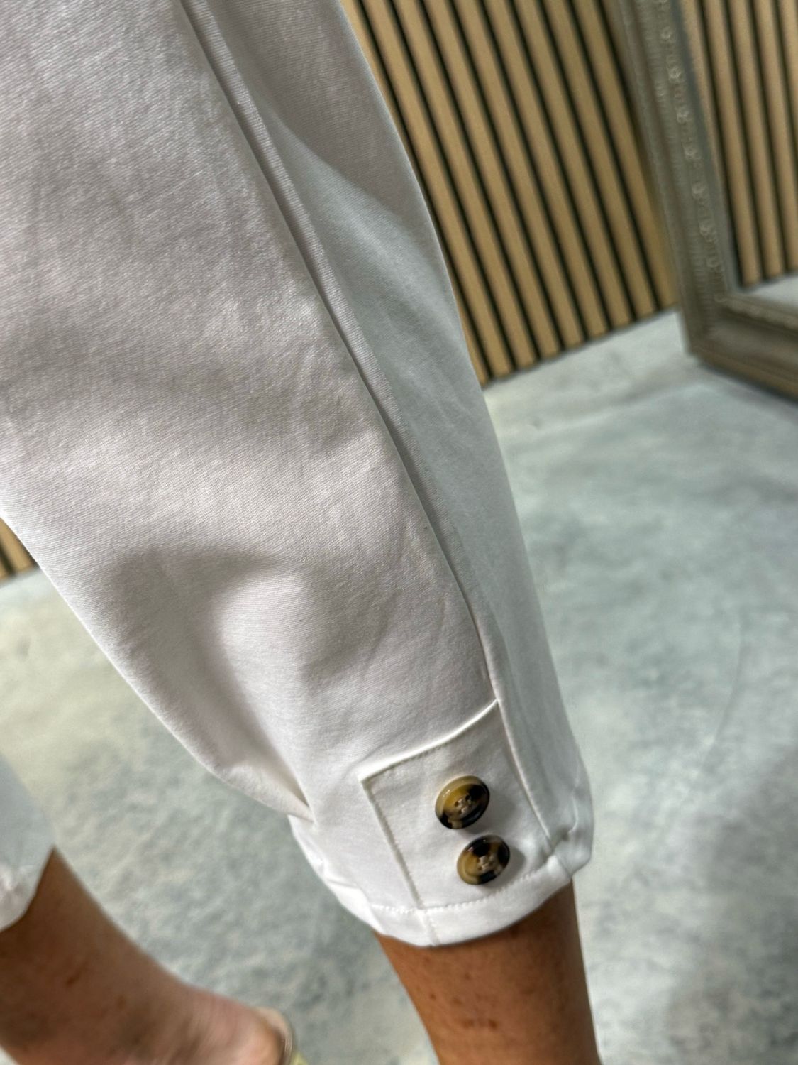 Tailored Tapered Trousers - White