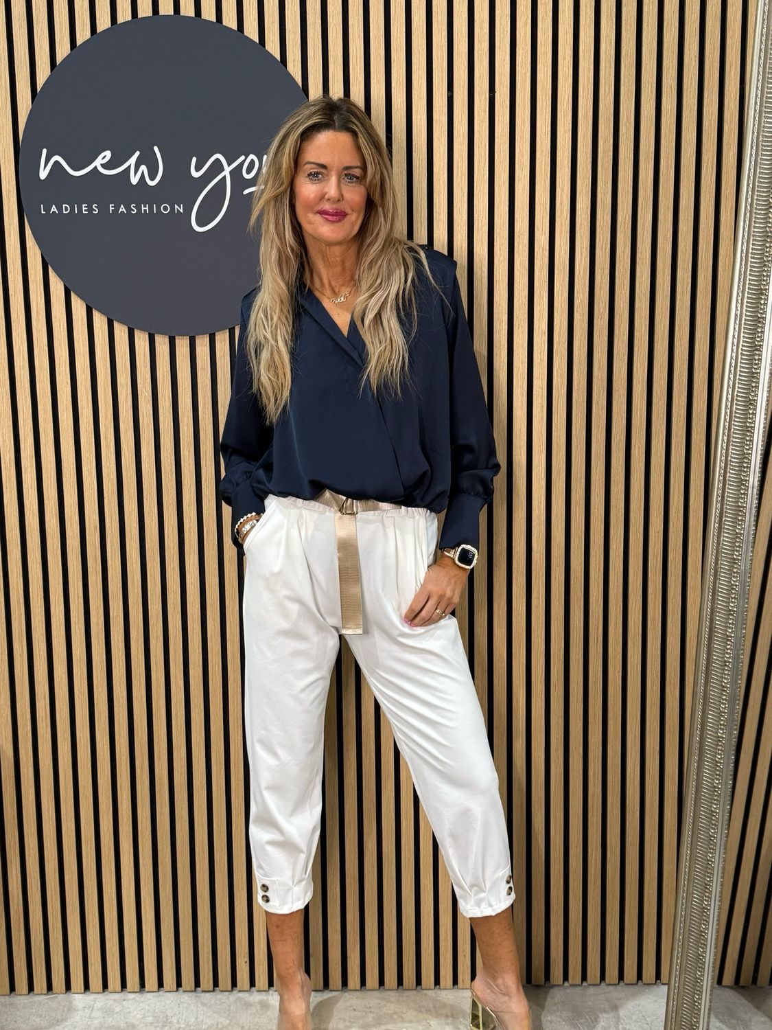 Tailored Tapered Trousers - White