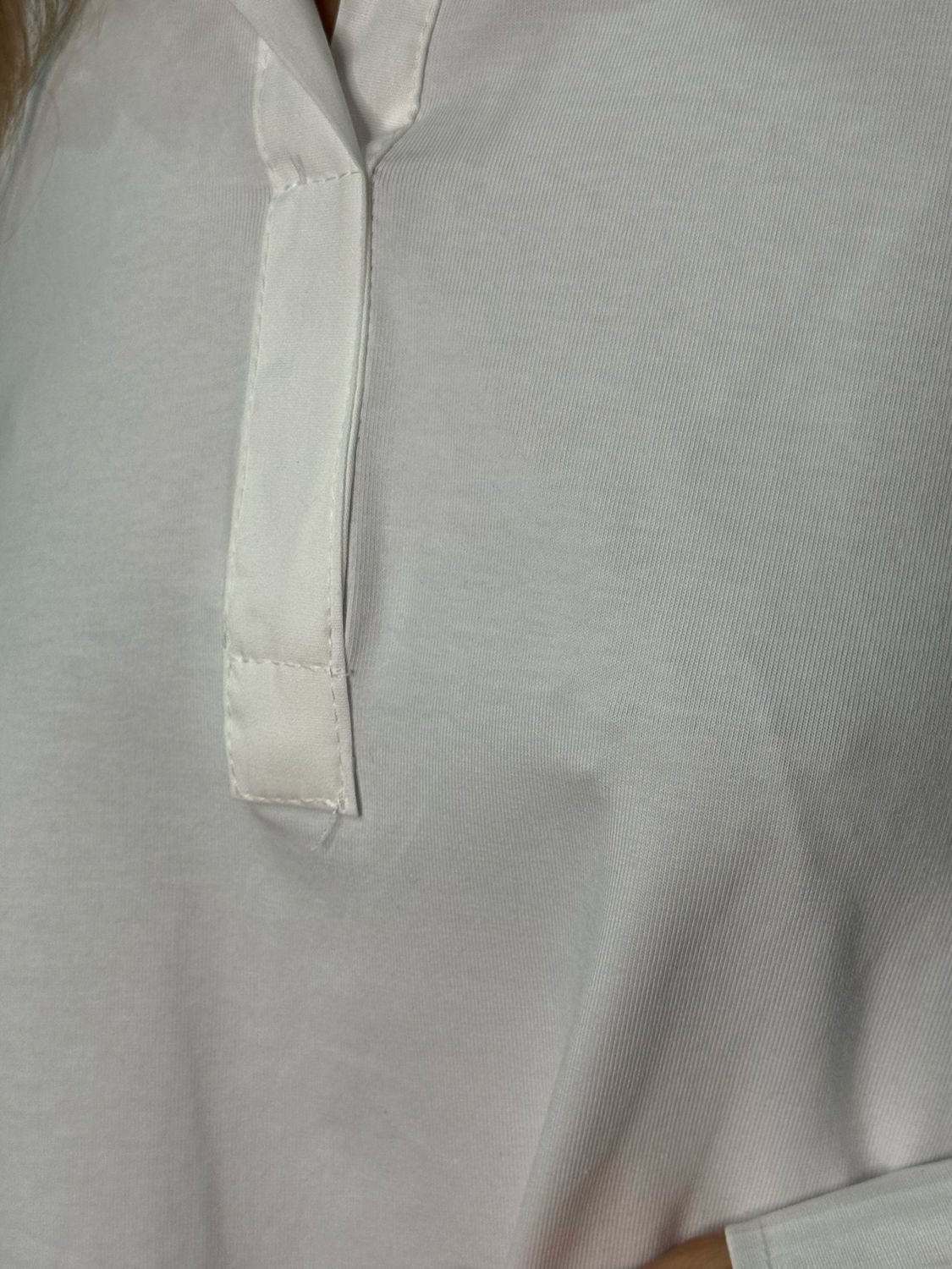 Classic V Neck Shirt - White