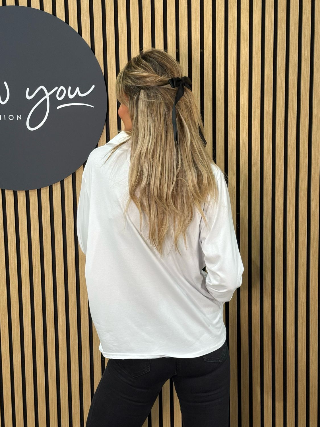 Classic V Neck Shirt - White