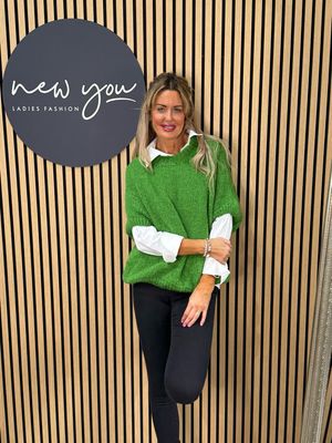 Chunky Knit Jumper - Green