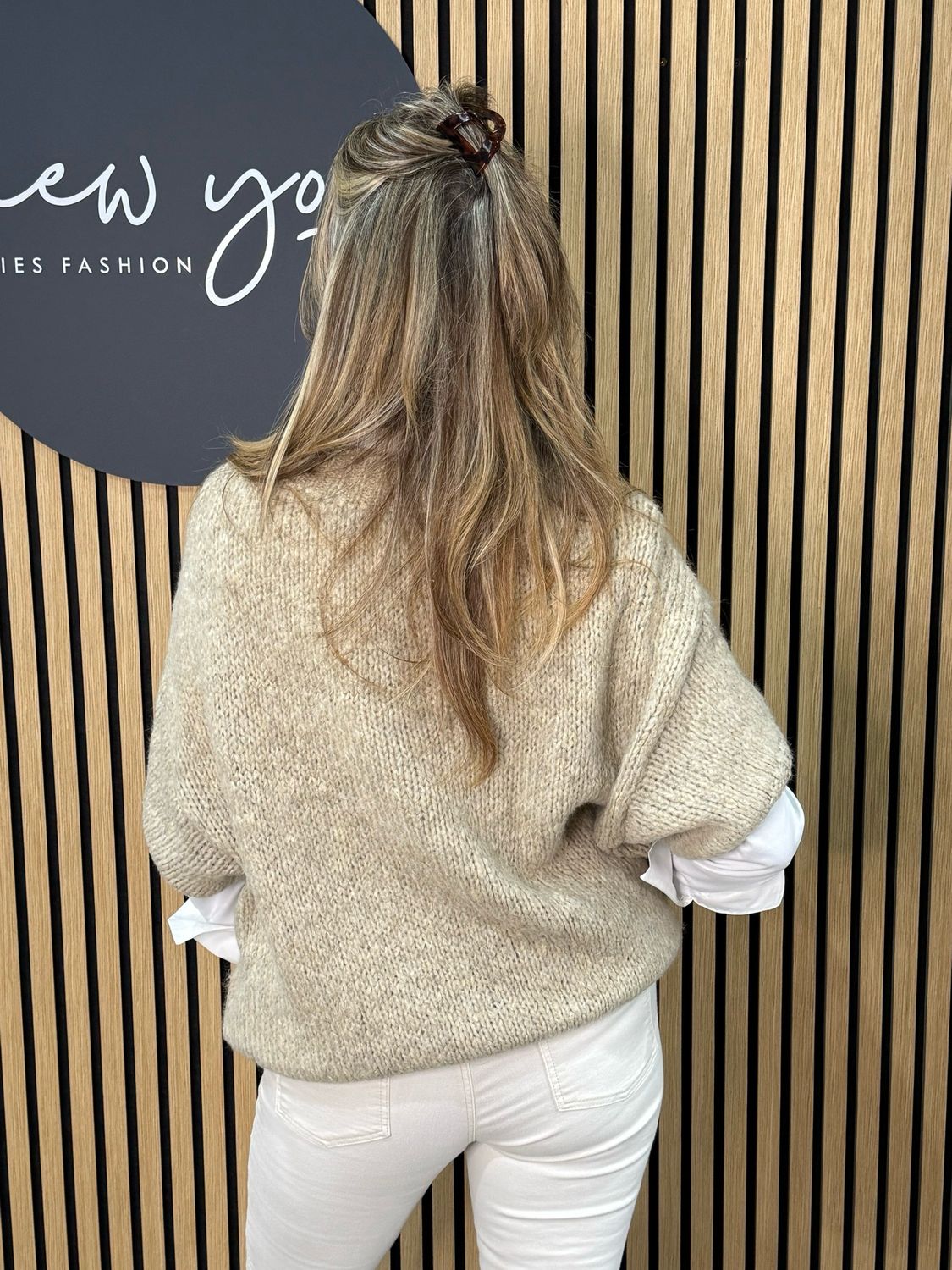 Chunky Knit Jumper - Beige
