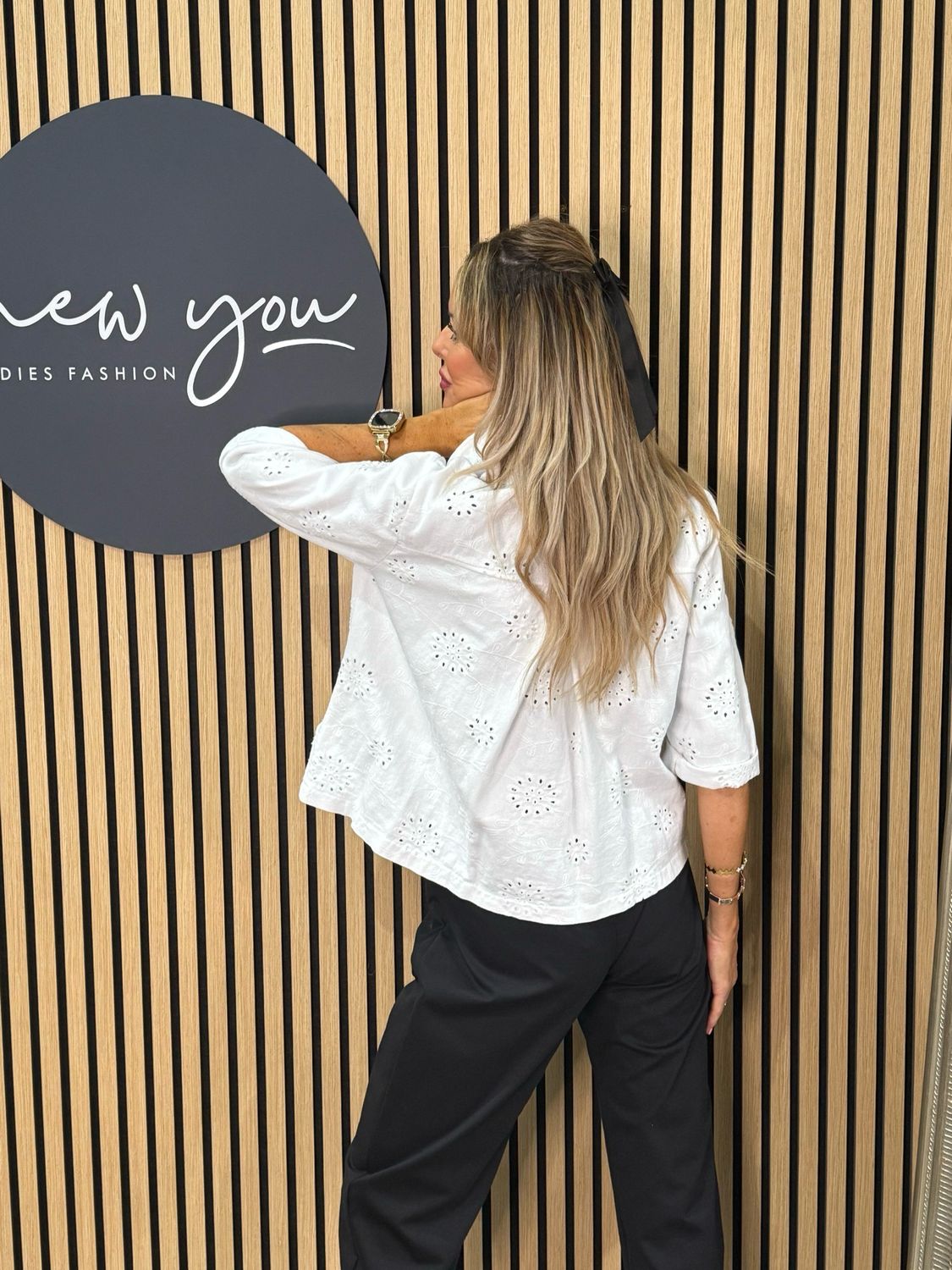 Broderie Cotton Jacket - White