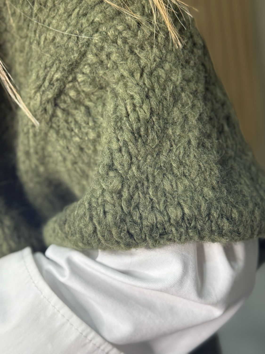 Chunky Knit Jumper - Khaki