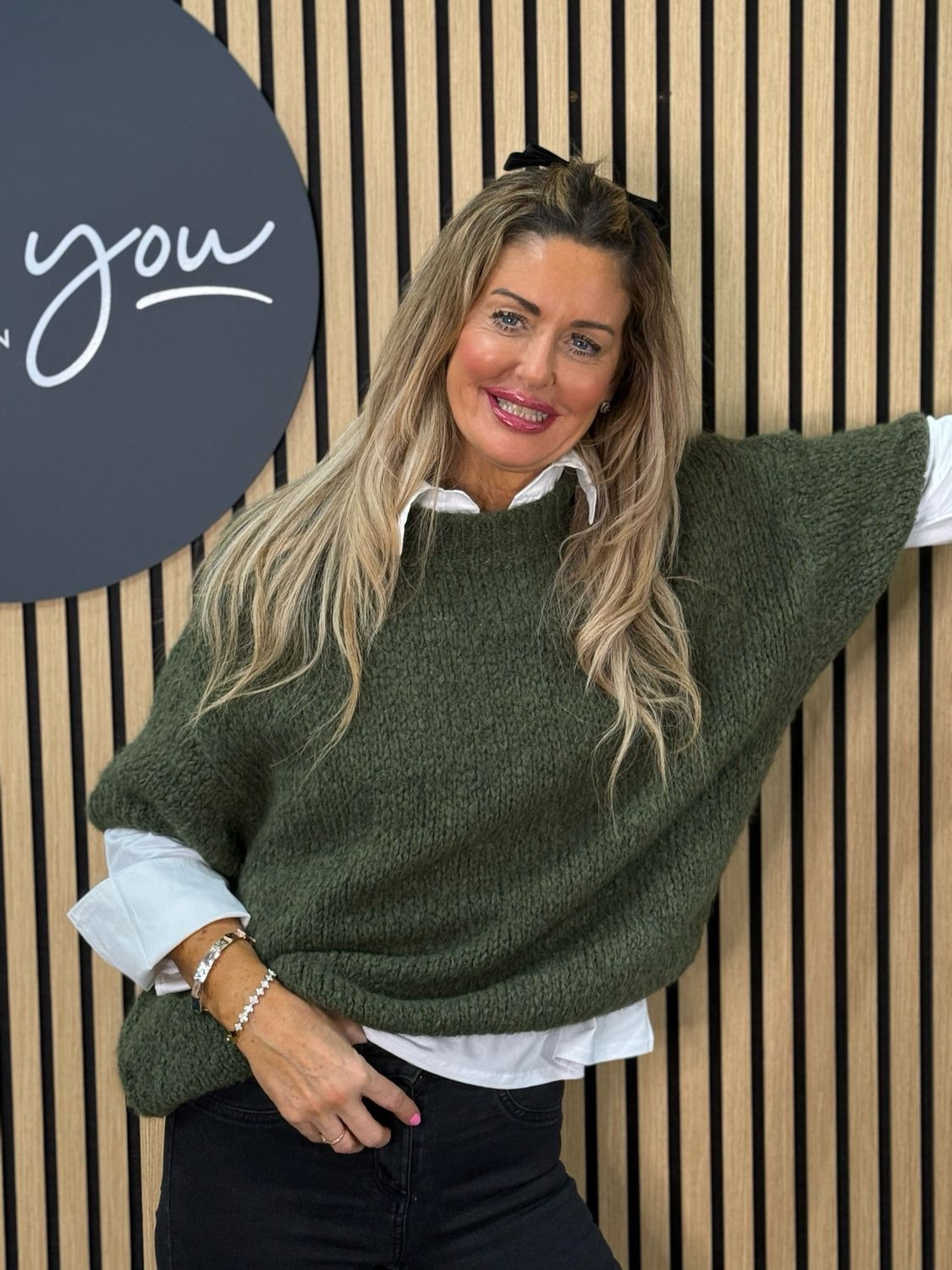 Chunky Knit Jumper - Khaki