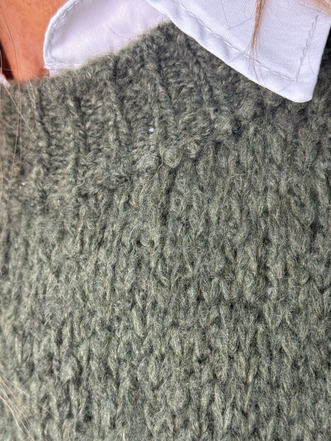 Chunky Knit Jumper - Khaki