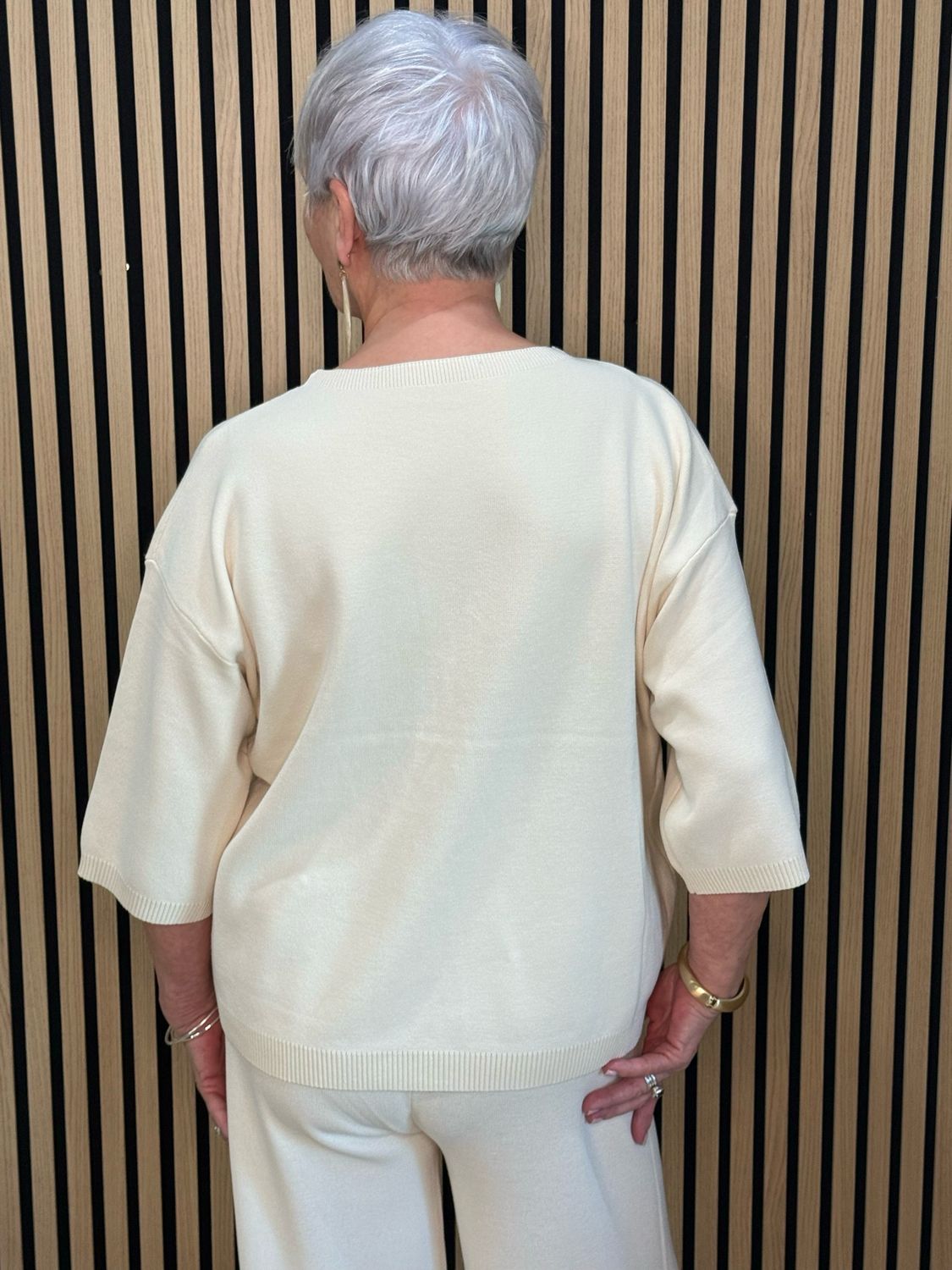 Soft Knit Lounge Set - Cream