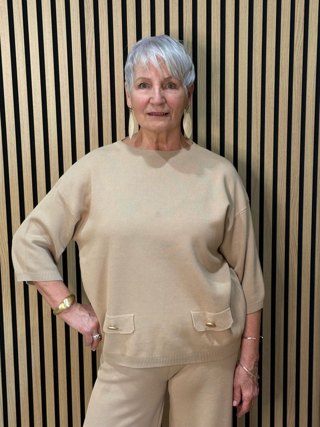 Soft Knit Lounge Set - Oatmeal