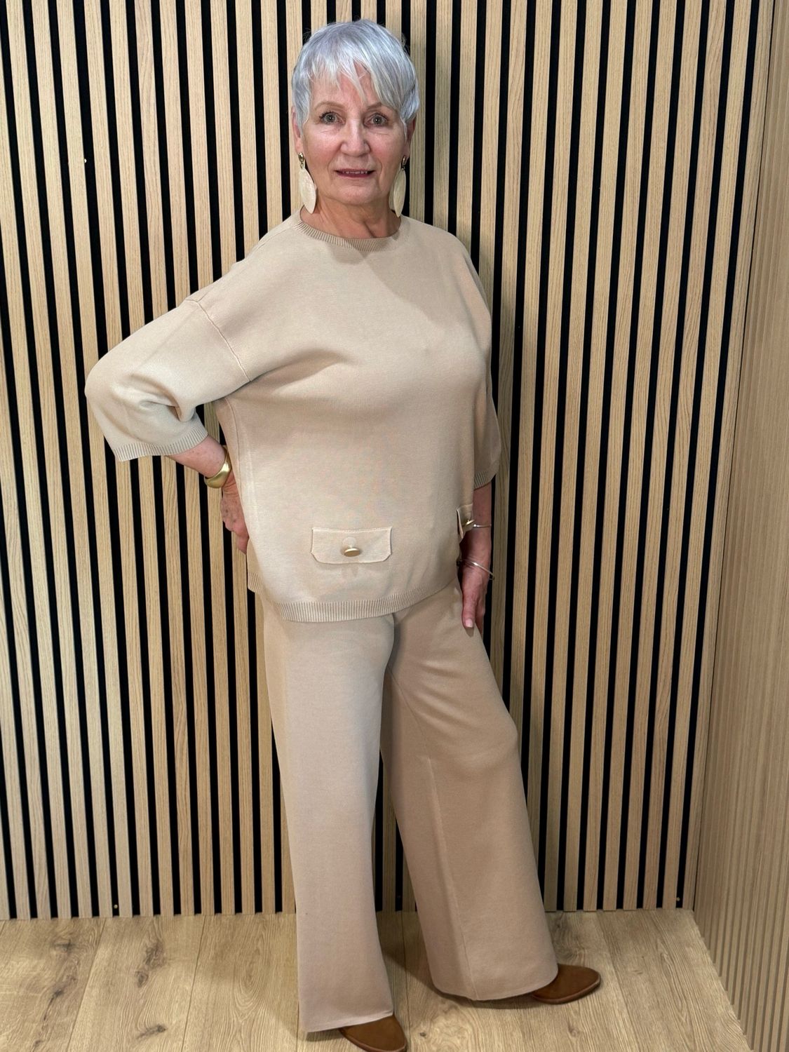 Soft Knit Lounge Set - Oatmeal