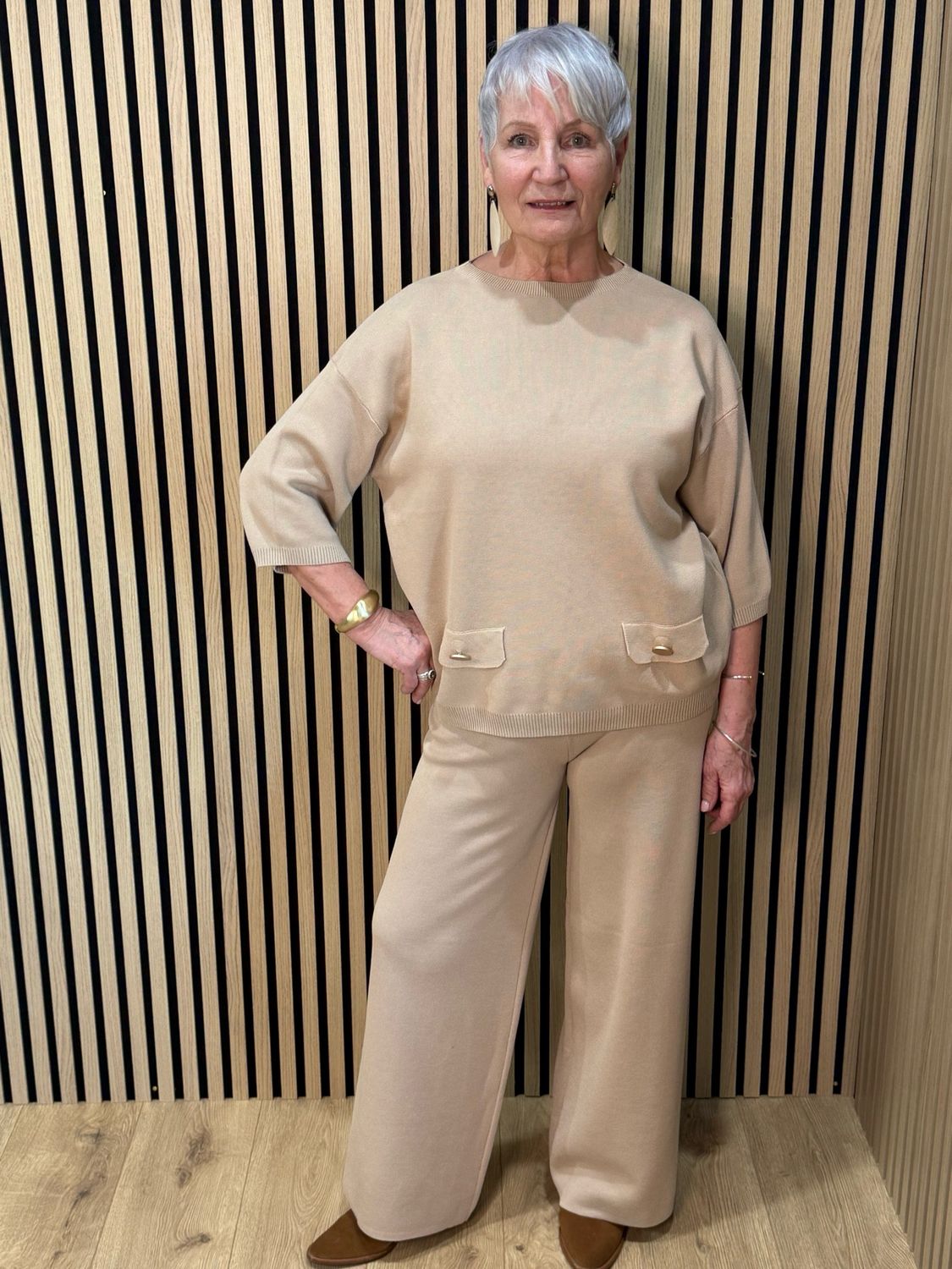 Soft Knit Lounge Set - Oatmeal