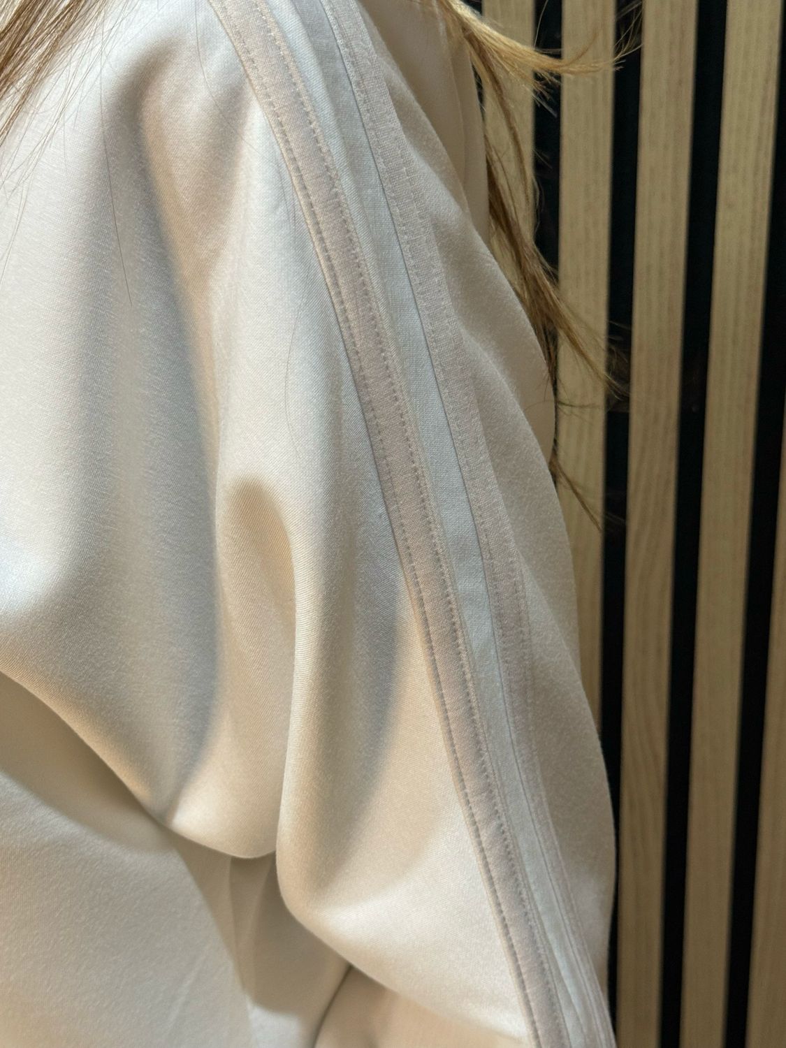 Relaxed - Stripe Detail Co-Ord Set - White