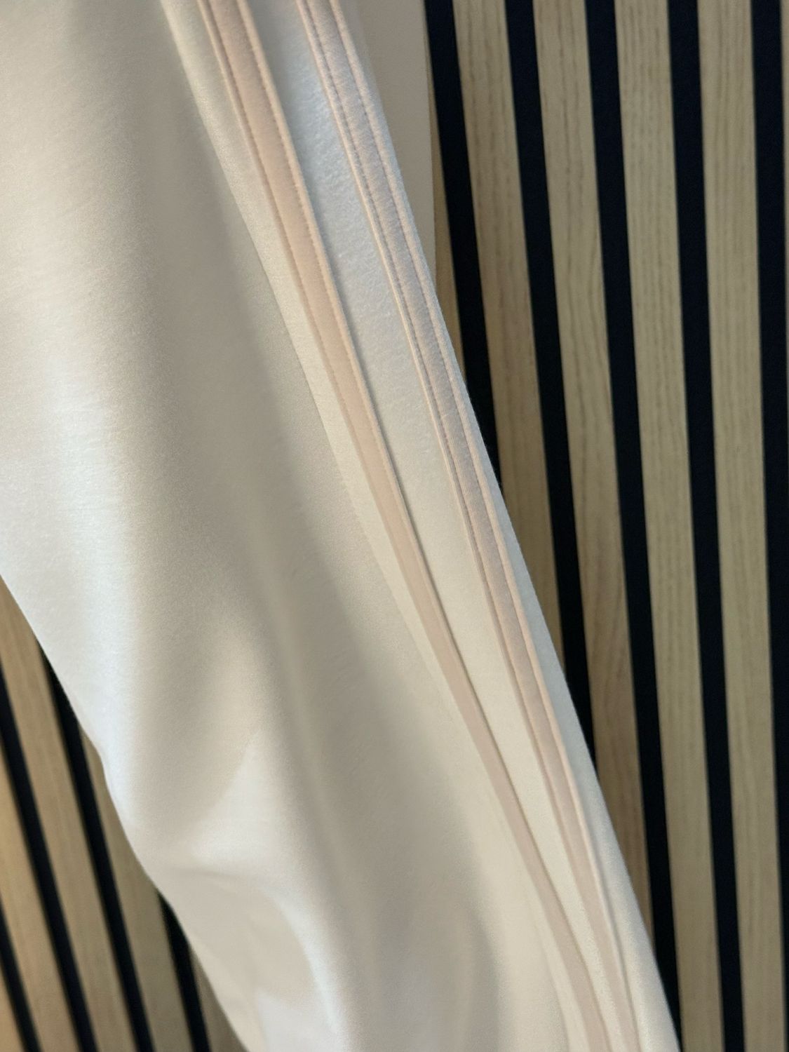 Relaxed - Stripe Detail Co-Ord Set - White