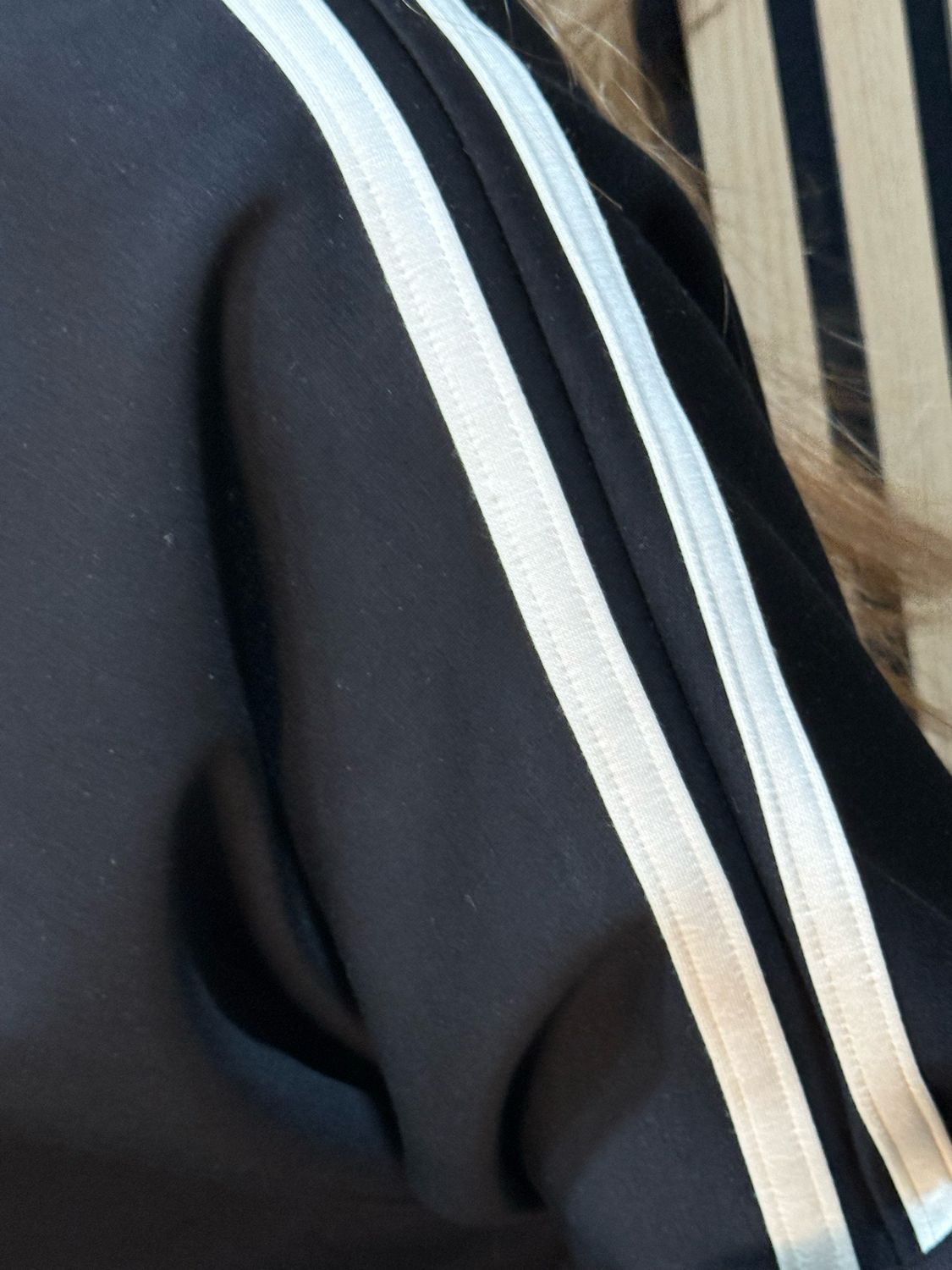 Relaxed - Stripe Detail Co-Ord Set - Black