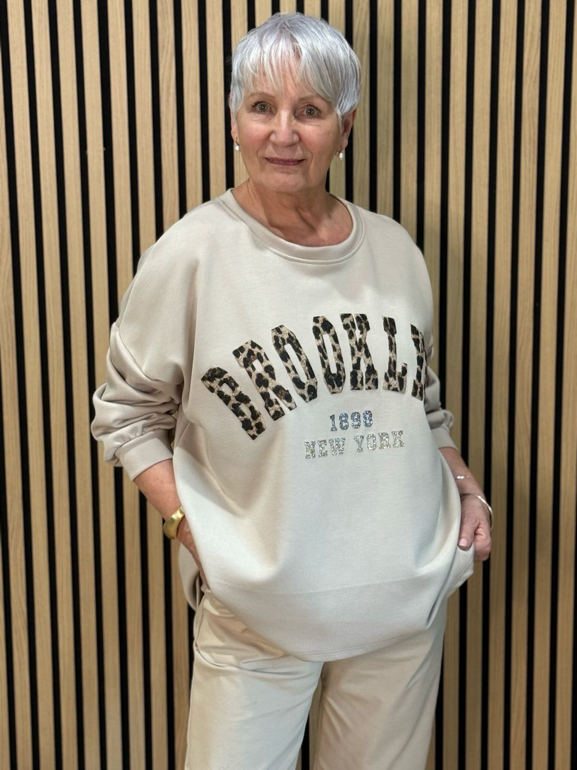 Brooklyn Oversized Jumper - Beige