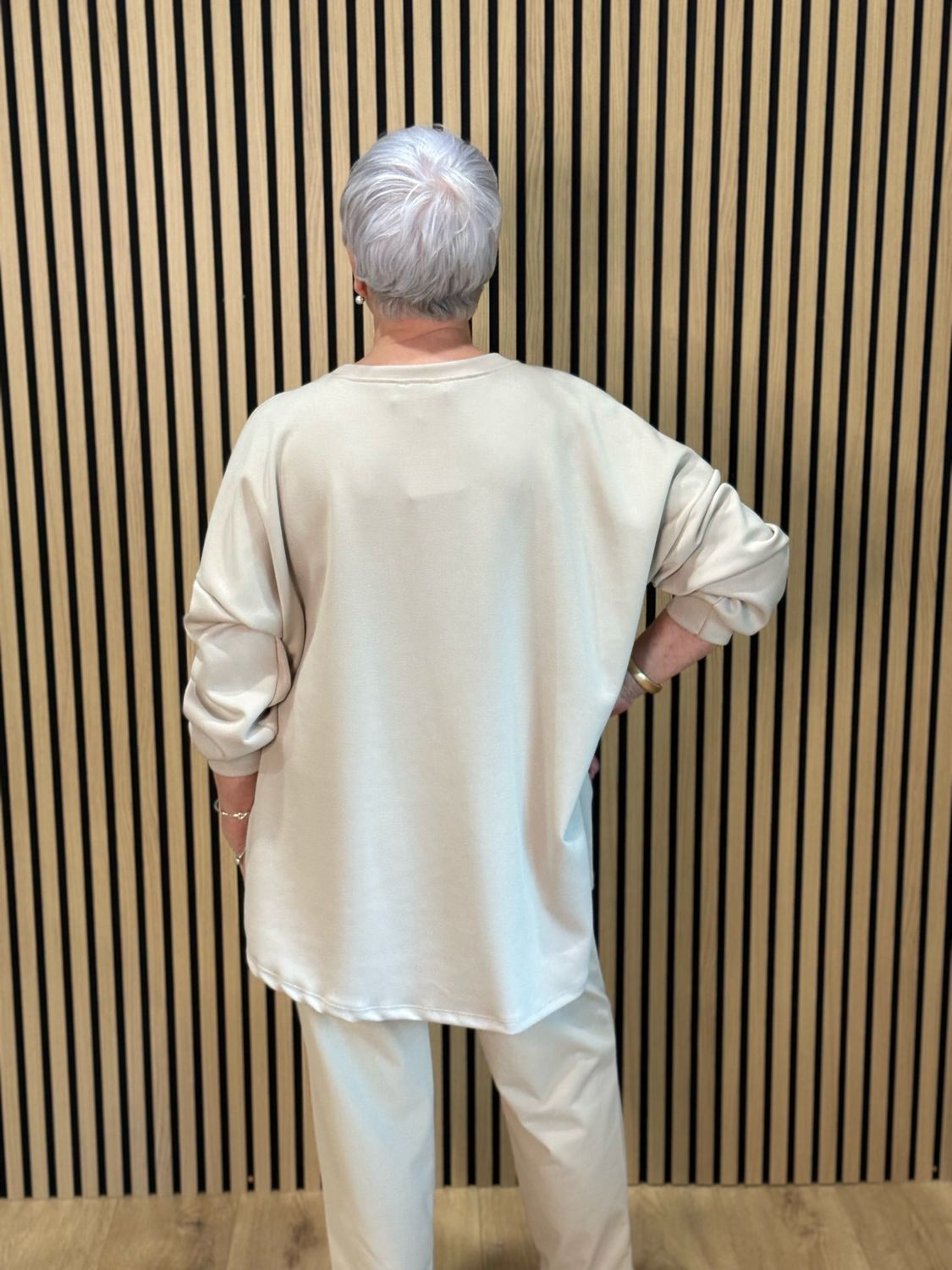 Brooklyn Oversized Jumper - Beige