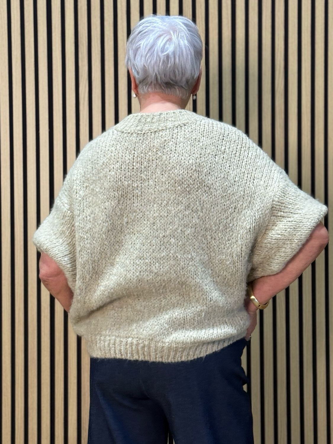 Wide Leg Denim Trousers