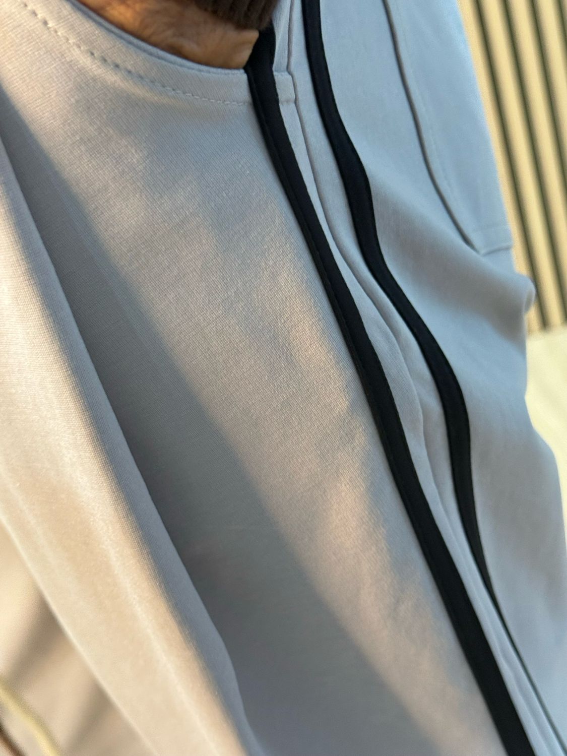 Sporty Striped Jogger - Stone