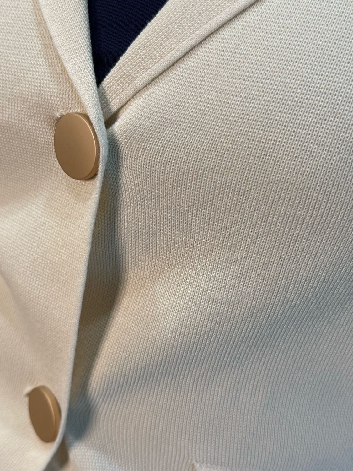 Soft Tailored Stretch Jacket - Cream