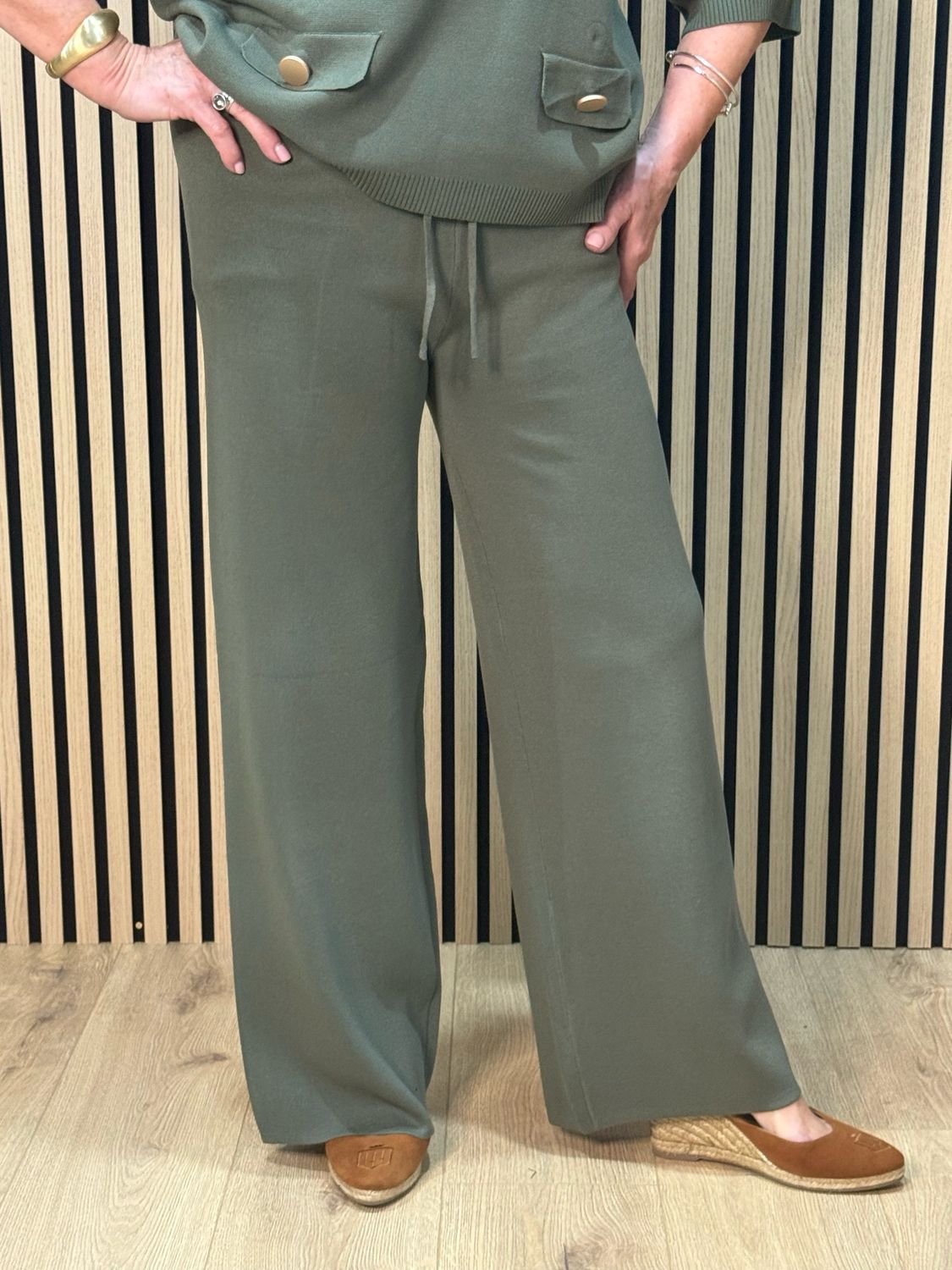 Soft Stretch Co-Ord Set - Khaki