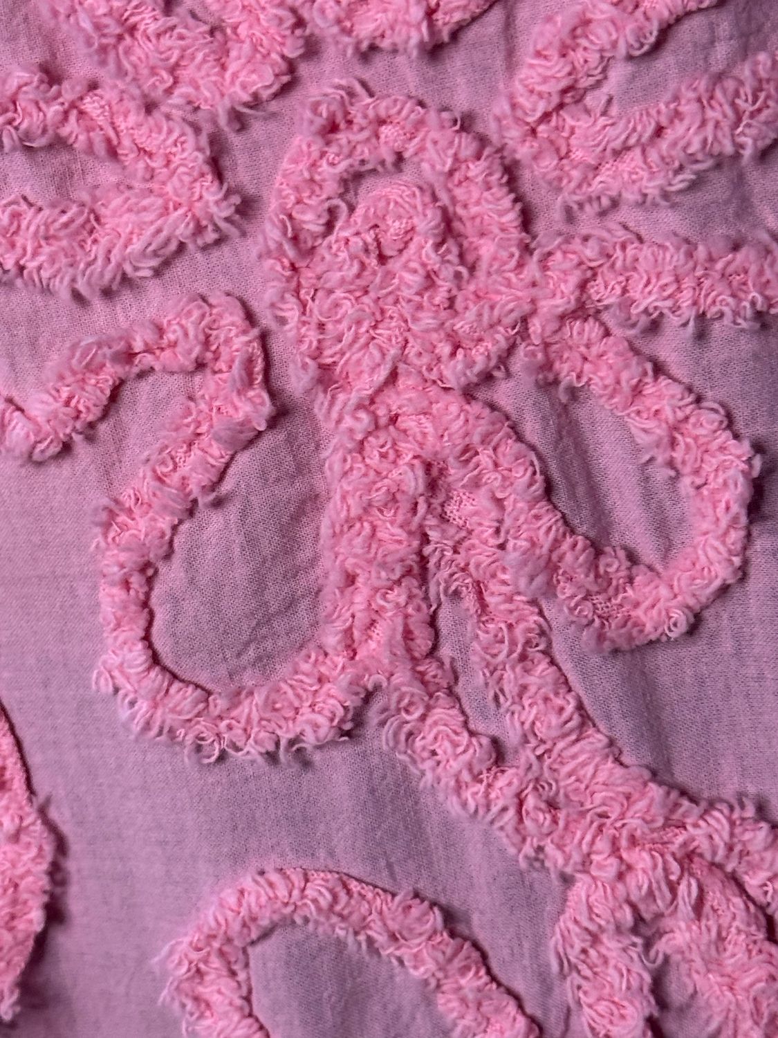 Embroidered Cotton Drawstring Top - Pink