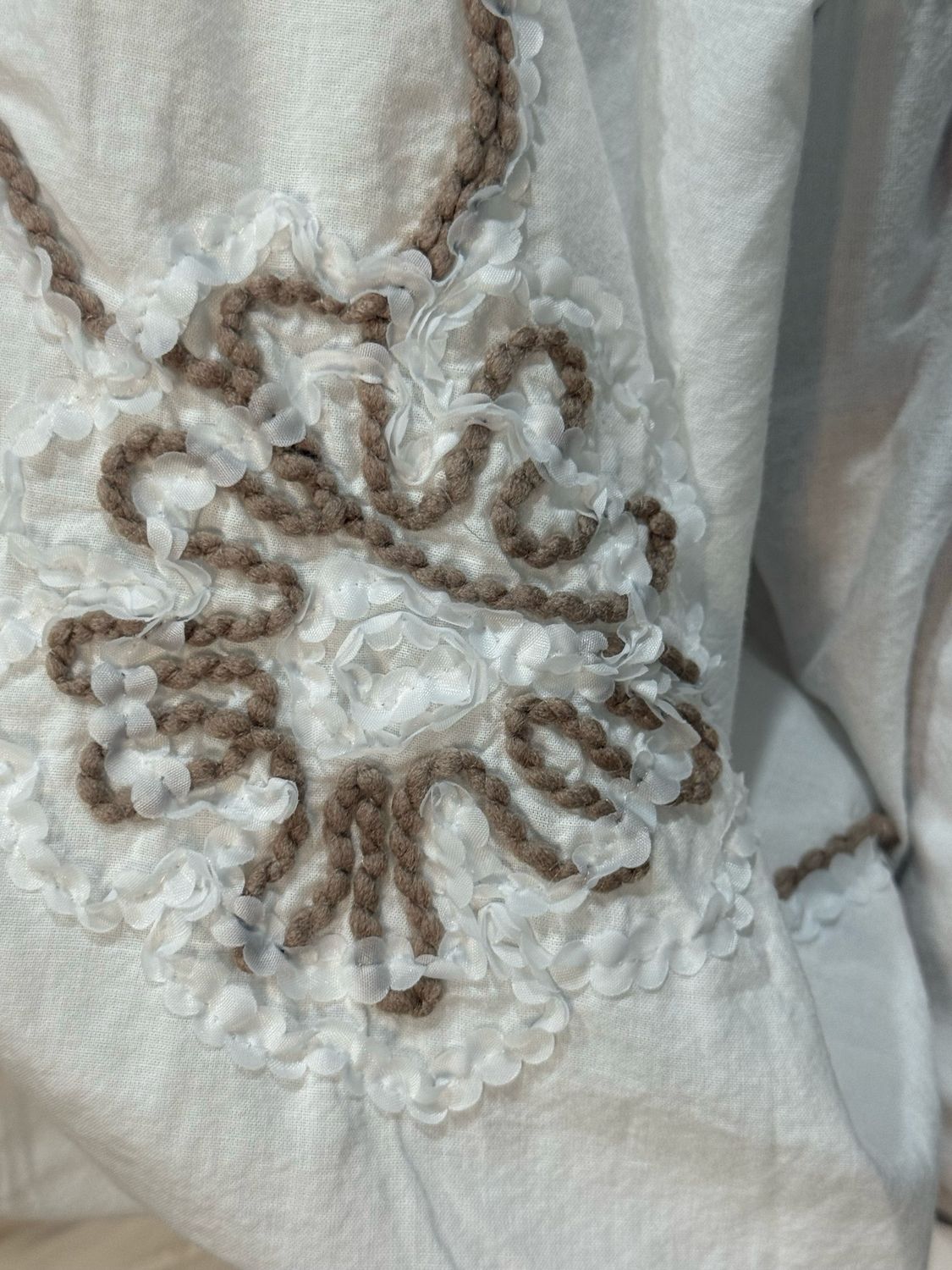 Embroidered Cotton Shirt - White