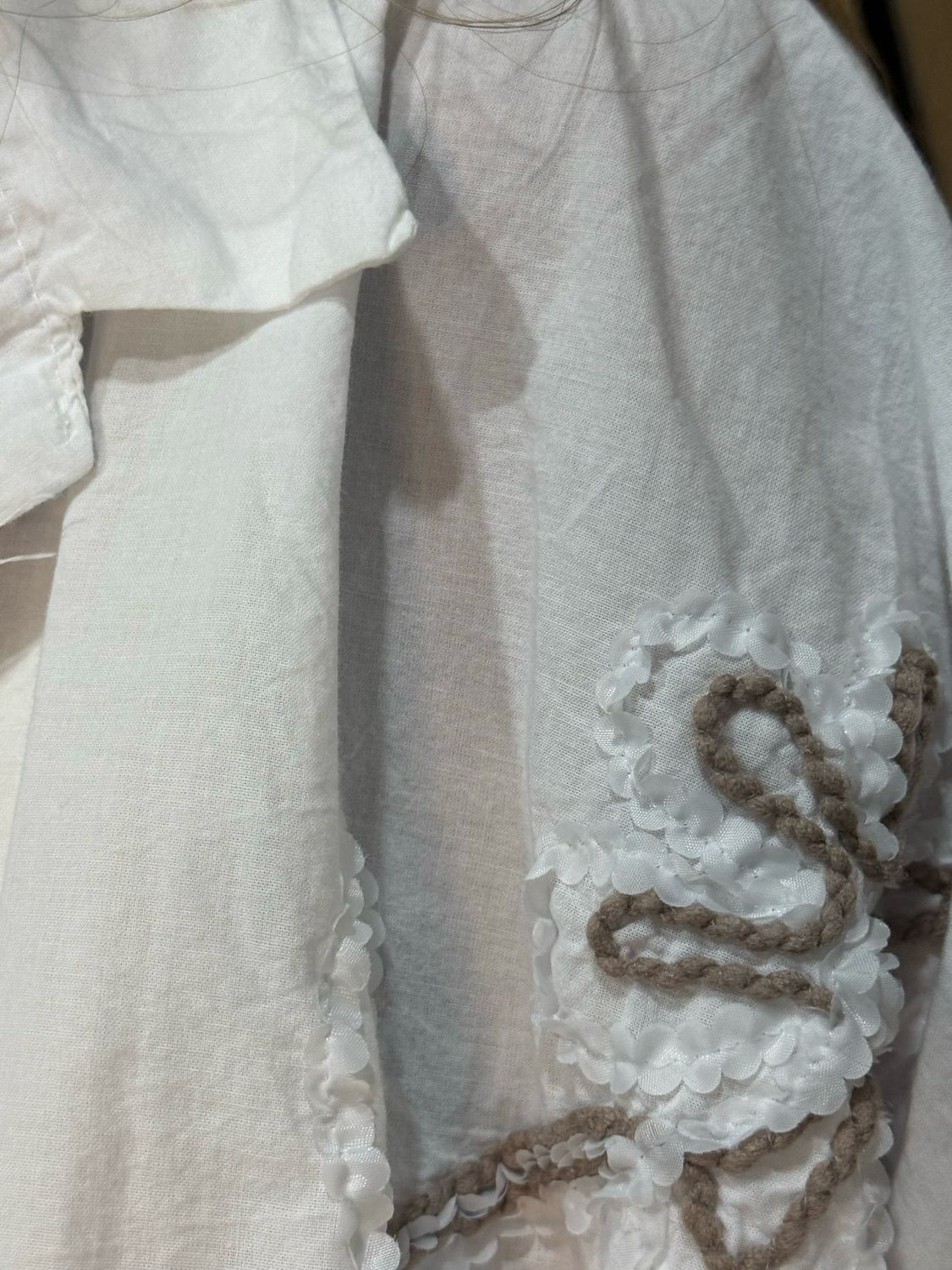 Embroidered Cotton Shirt - White