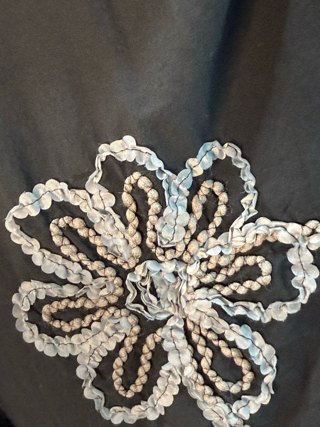 Embroidered Cotton Shirt - Black