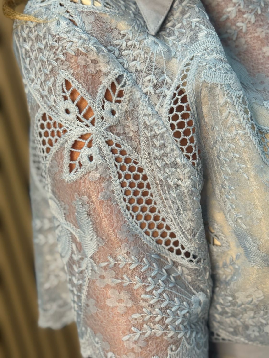 Celeste Waist Tie Blouse - Blue