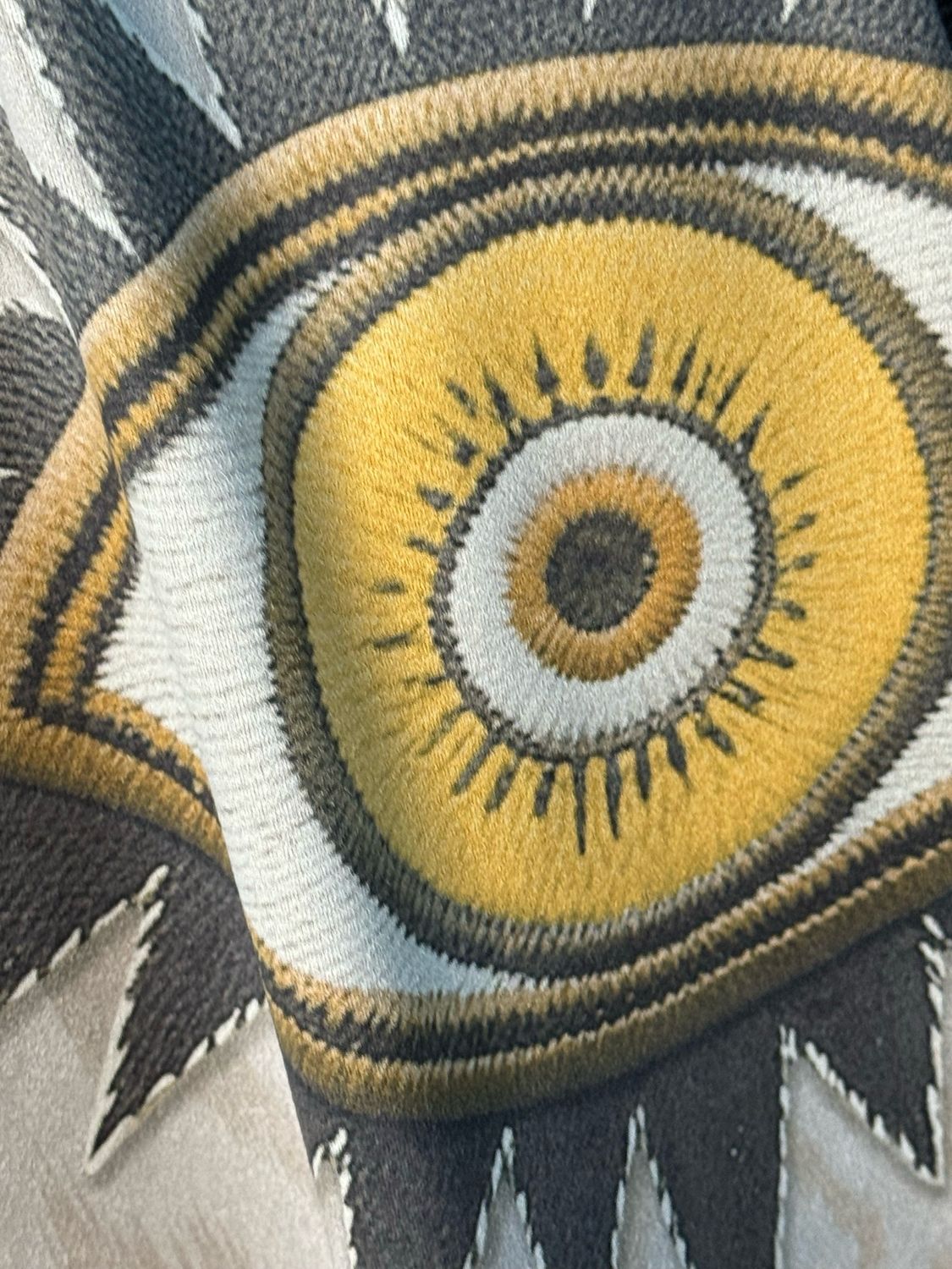 Mystic Print Oversized Jacket - Taupe