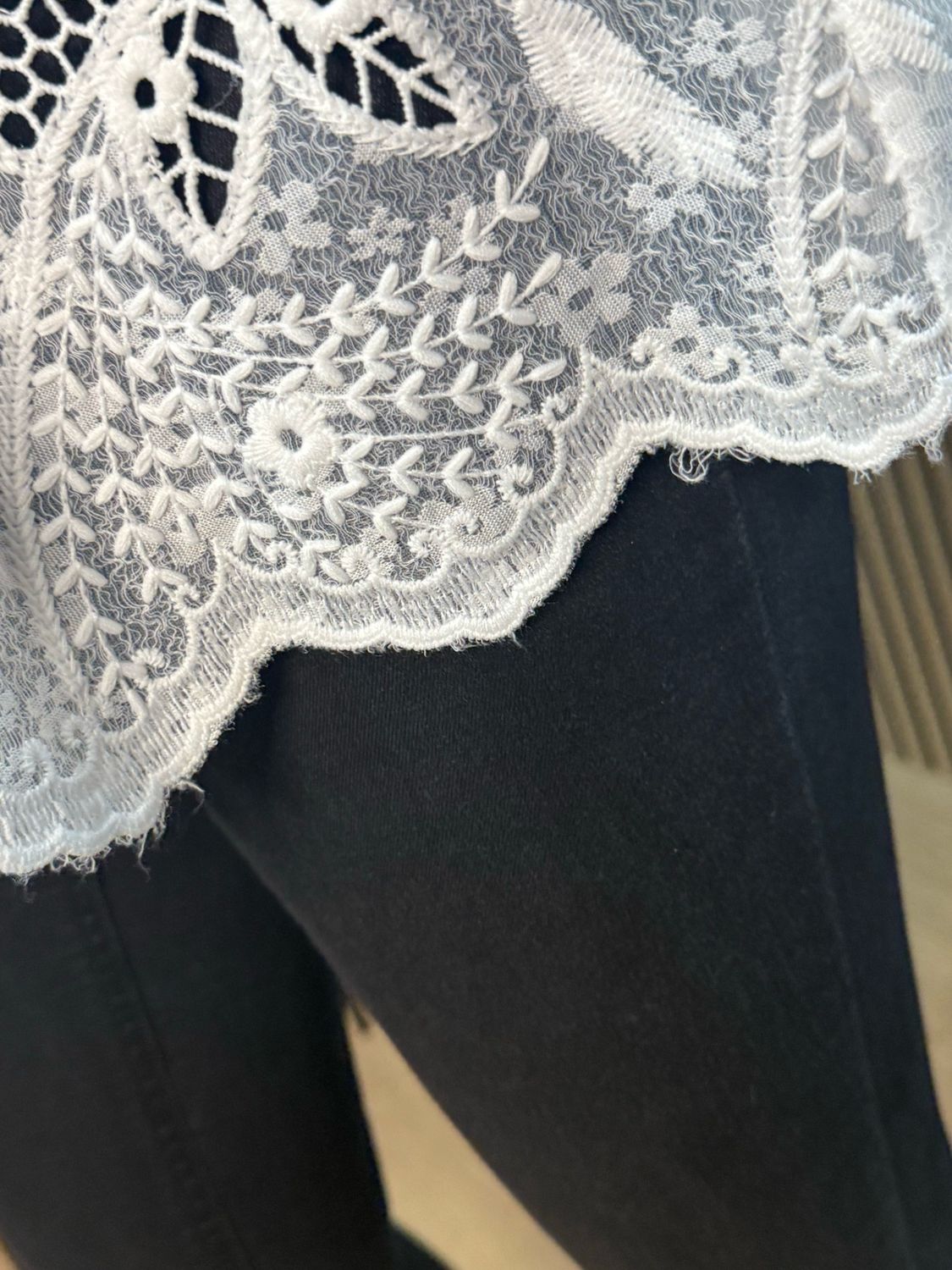 Celeste Waist Tie - Blouse - White