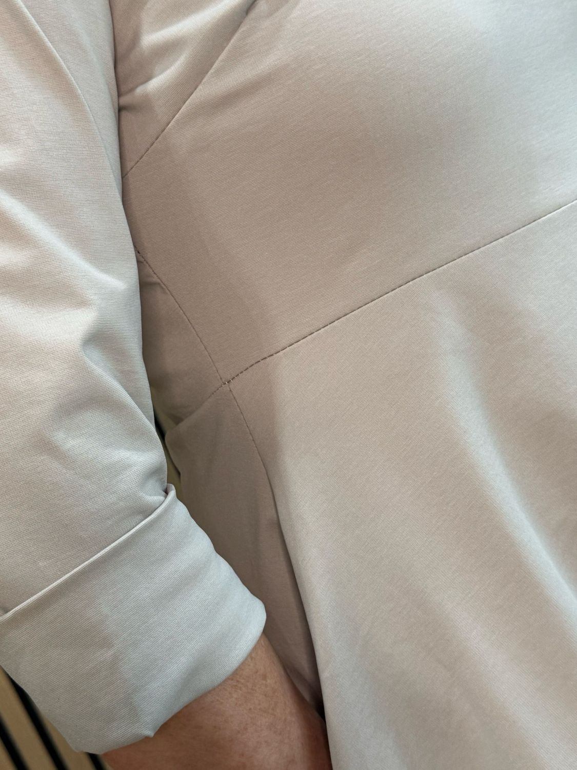 Balloon Hem Midi Dress - Stone