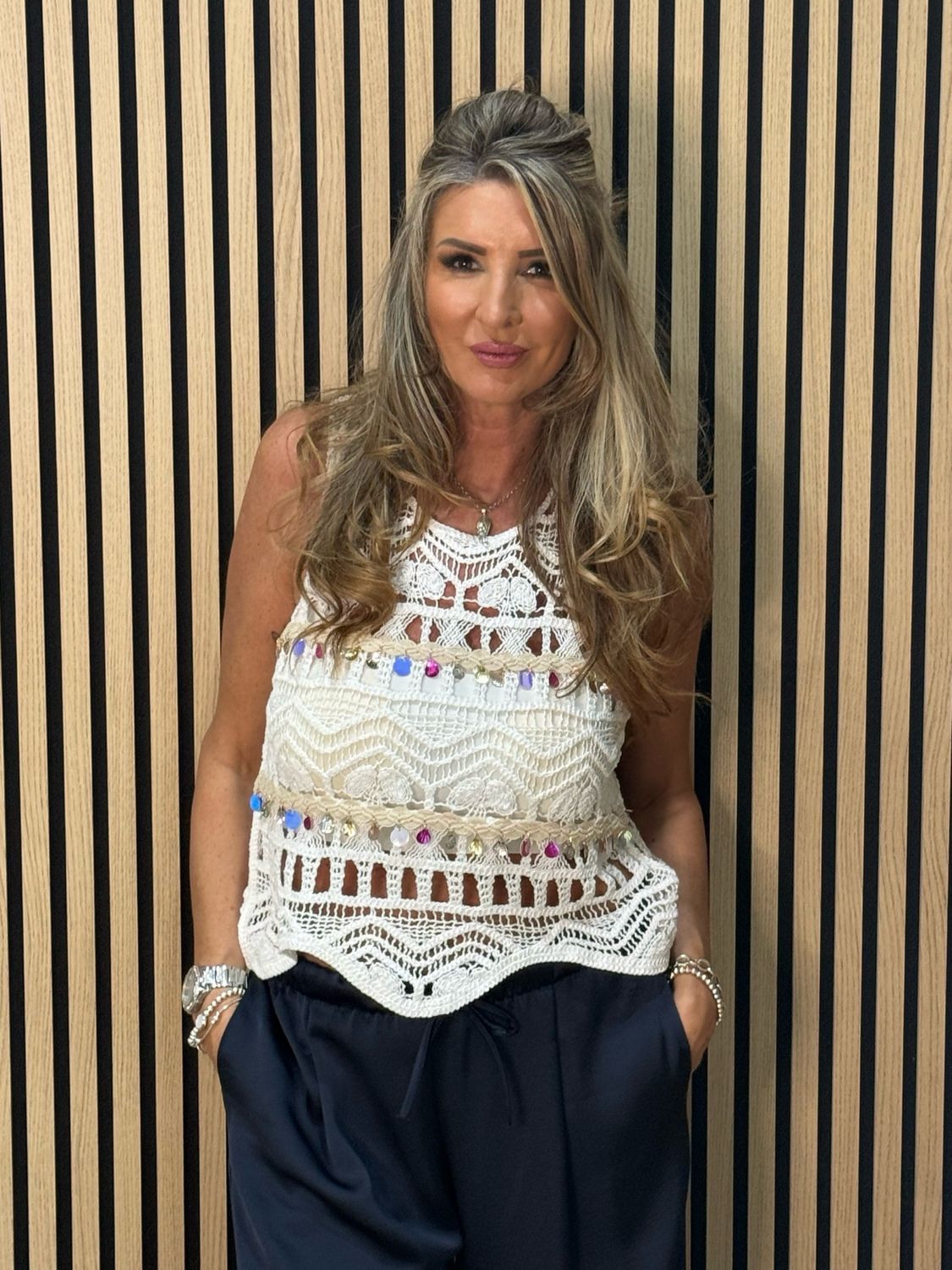 Boho Crochet Top - White
