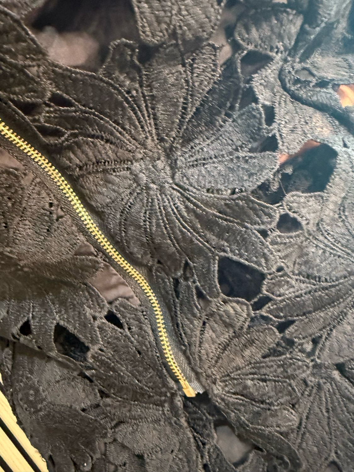 Floral Lace Skirt &amp; Top Set - Black