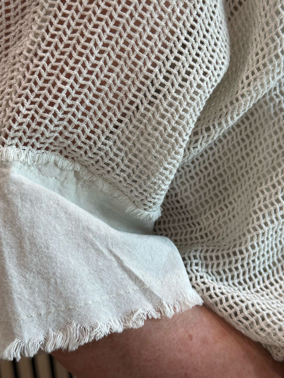 Cotton Dress &amp; Top Set - Cream