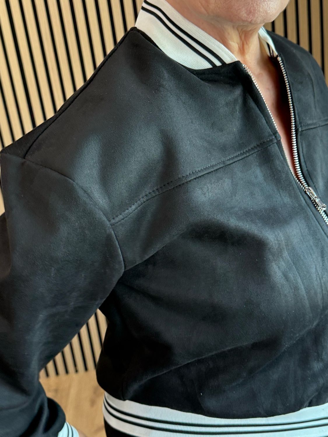 Sports Trim Zip Co-Ord Set - Black