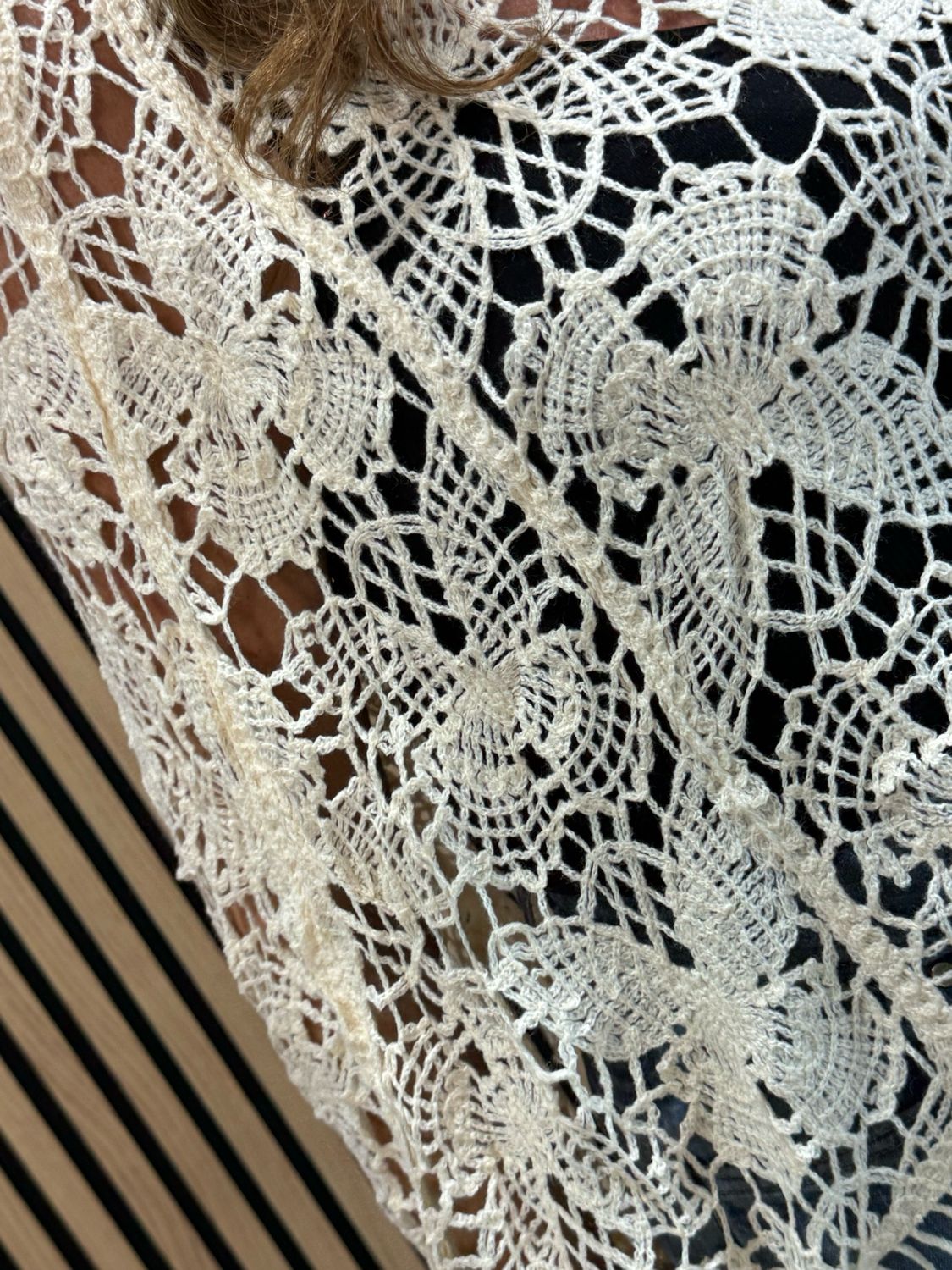 Crochet Fringe Top - Cream